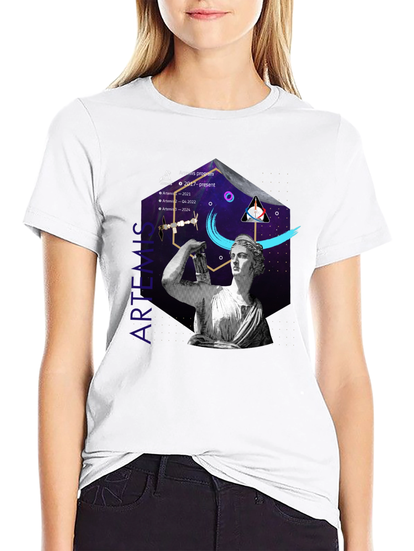 Artemis Program Black T-Shirt