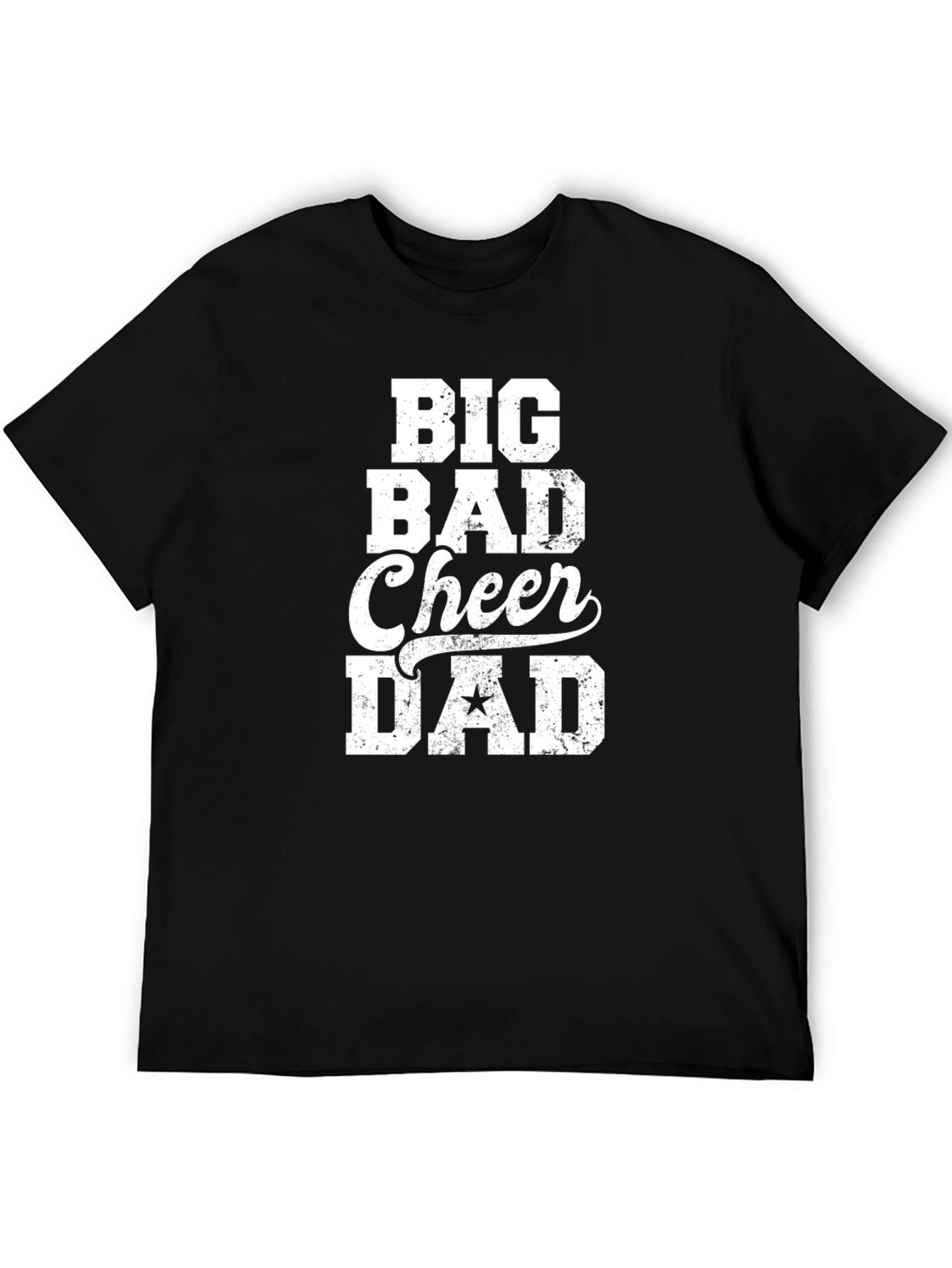Big Bad Cheer Dad Graphic Tee - Black