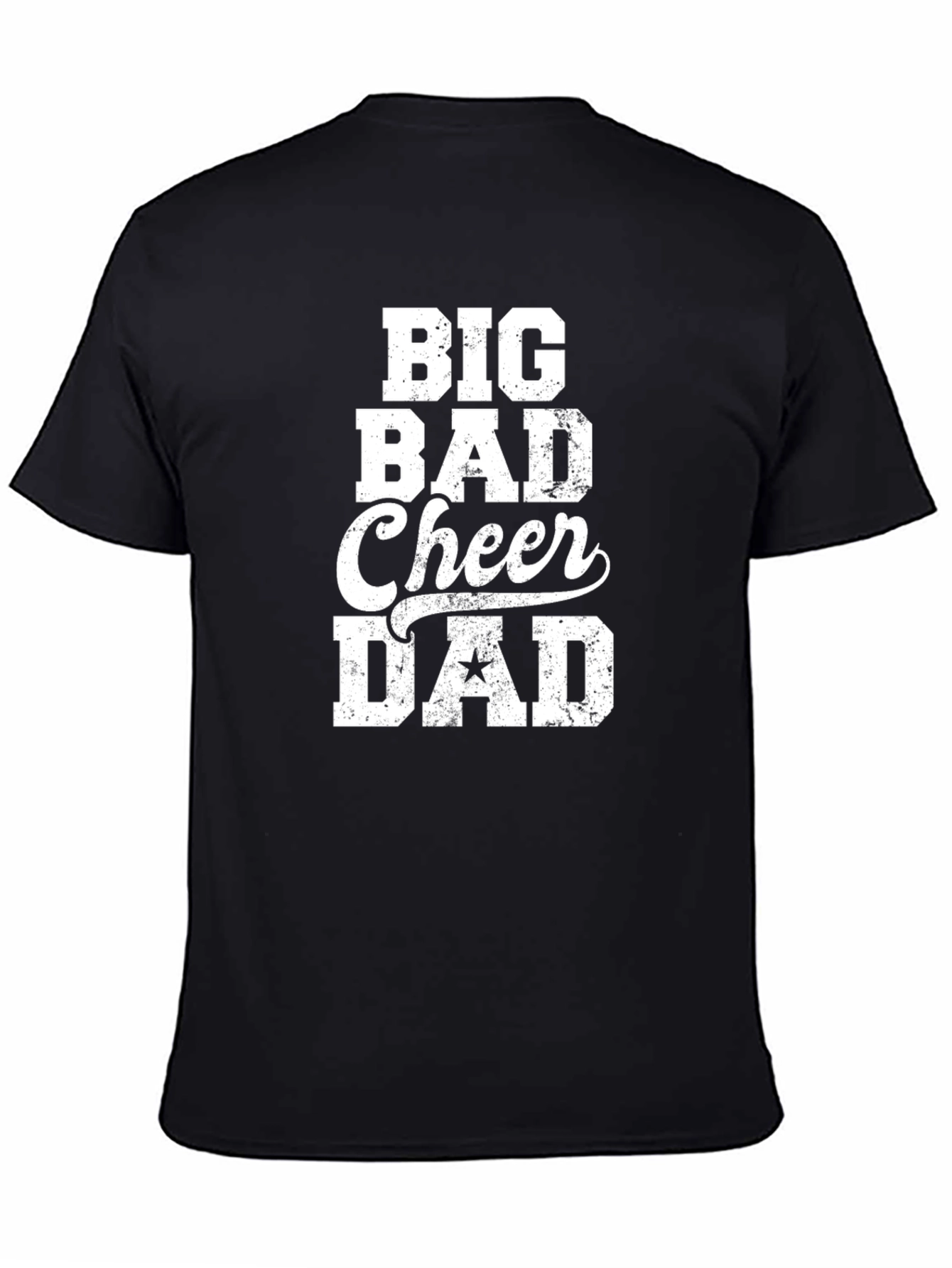 Big Bad Cheer Dad Graphic Tee - Black