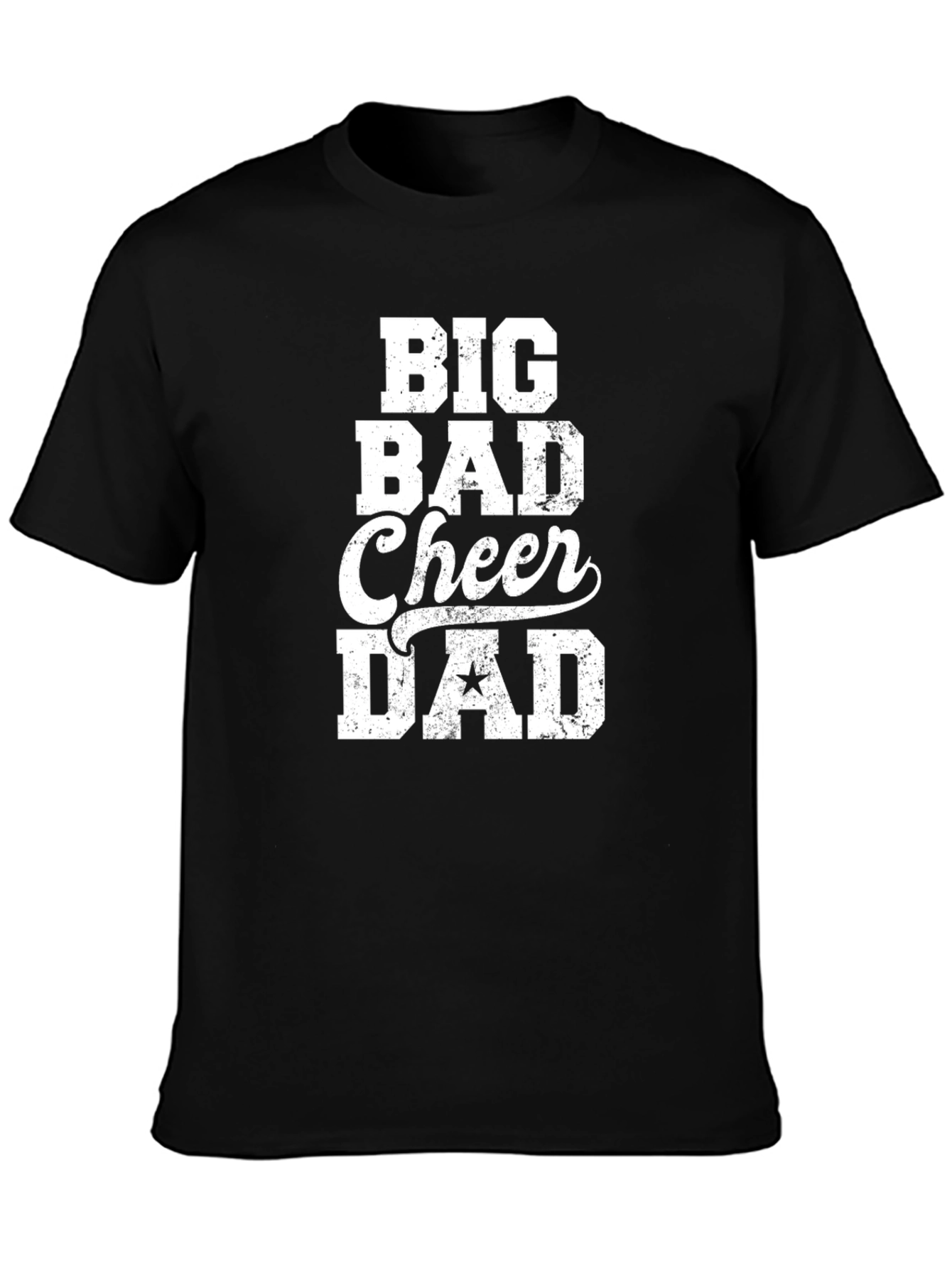 Big Bad Cheer Dad Graphic Tee - Black