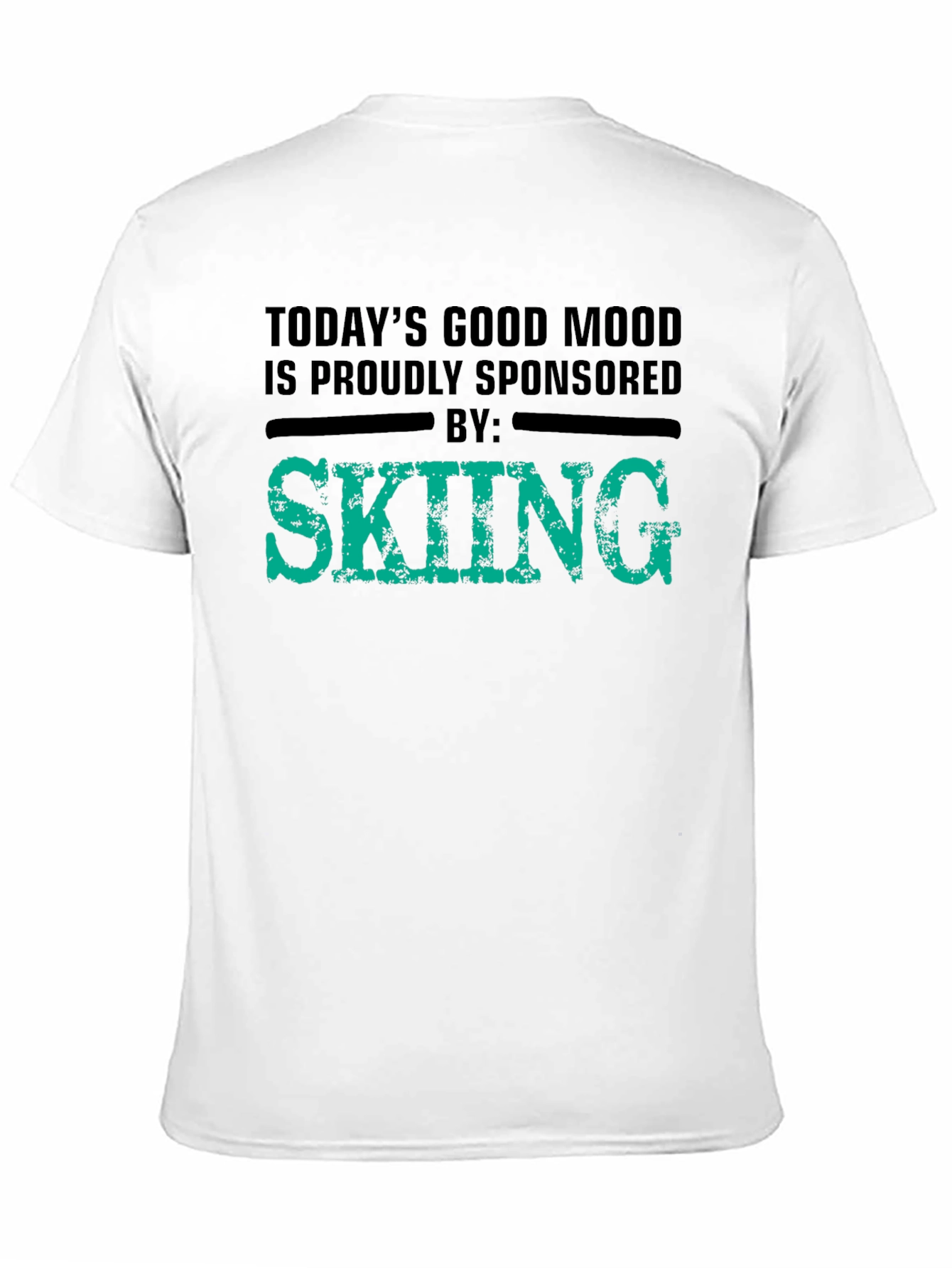 Skiing Sponsored T-Shirt - Good Mood Tee