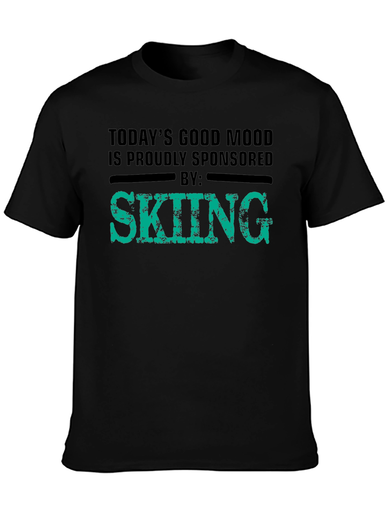 Skiing Sponsored T-Shirt - Good Mood Tee