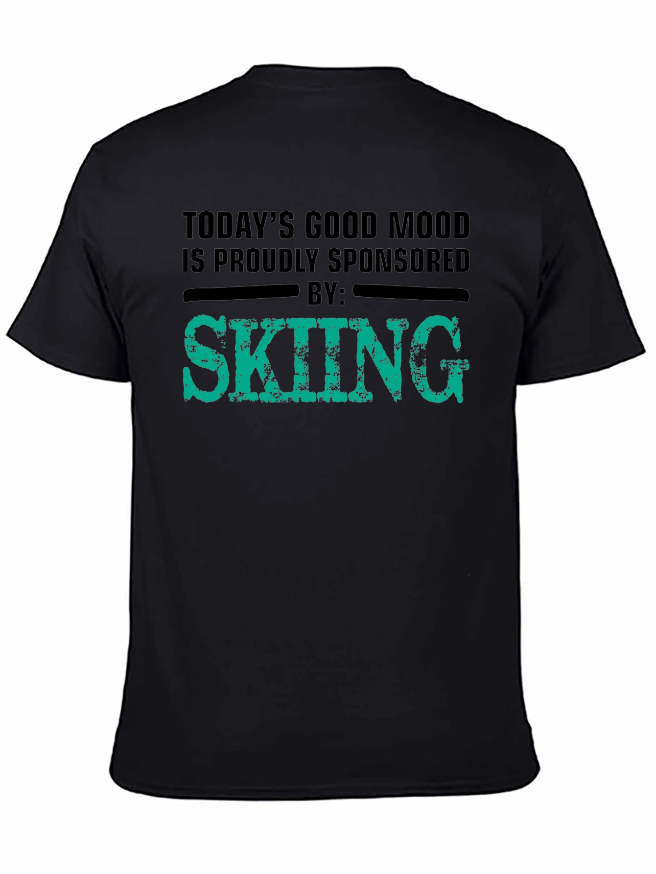Skiing Sponsored T-Shirt - Good Mood Tee