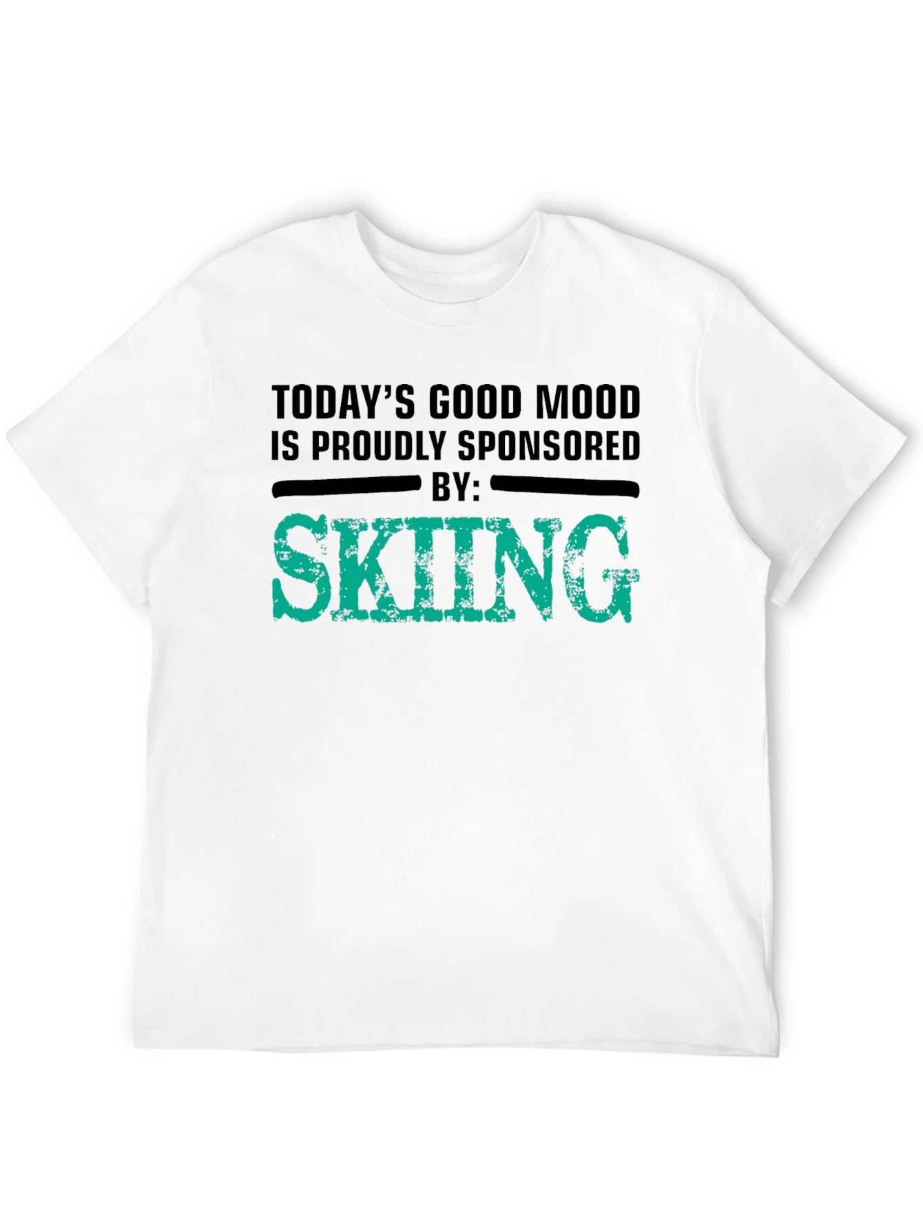 Skiing Sponsored T-Shirt - Good Mood Tee