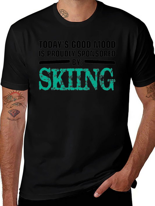 Skiing Sponsored T-Shirt - Good Mood Tee