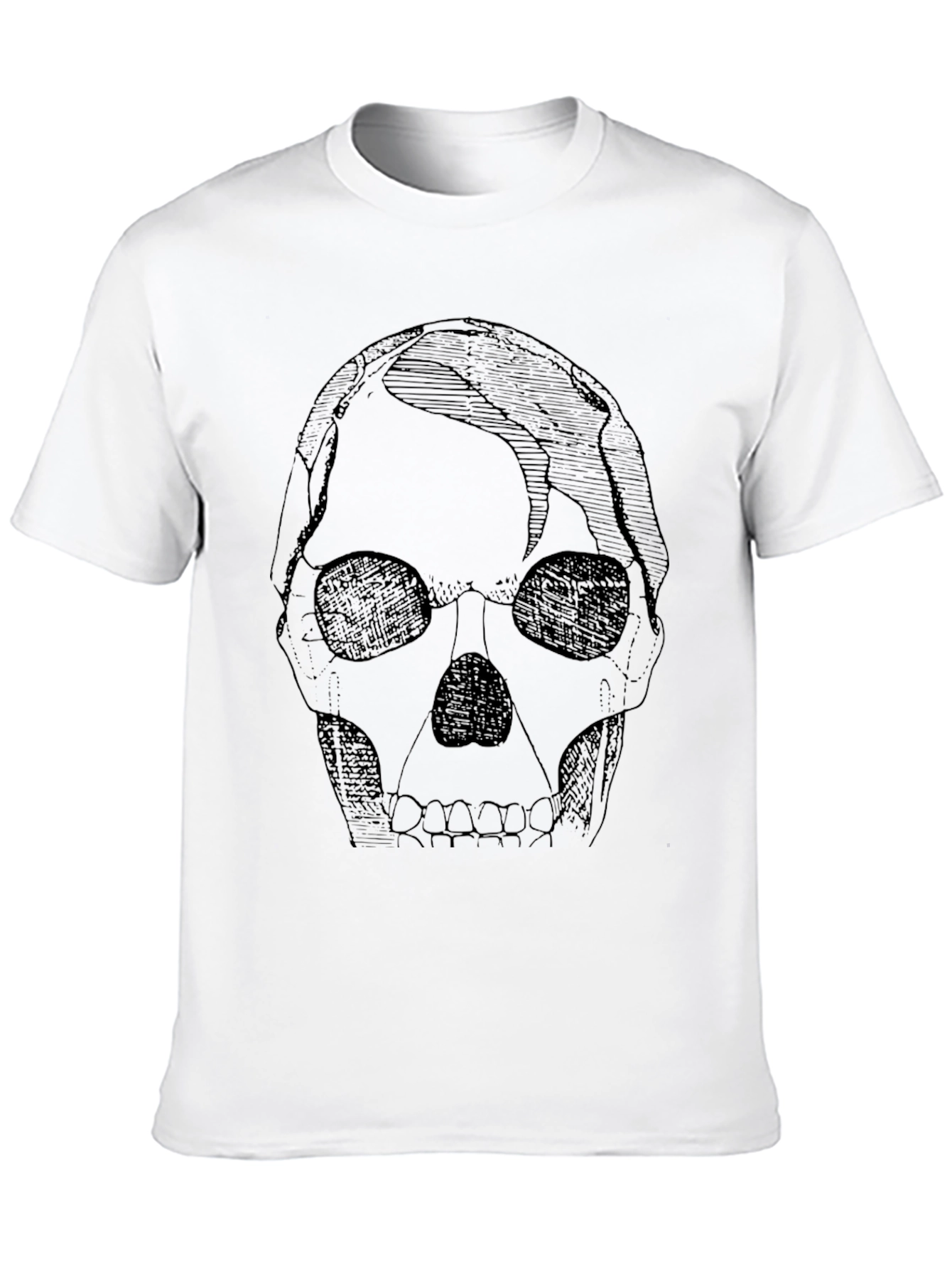 Skull Graphic Print Black T-Shirt