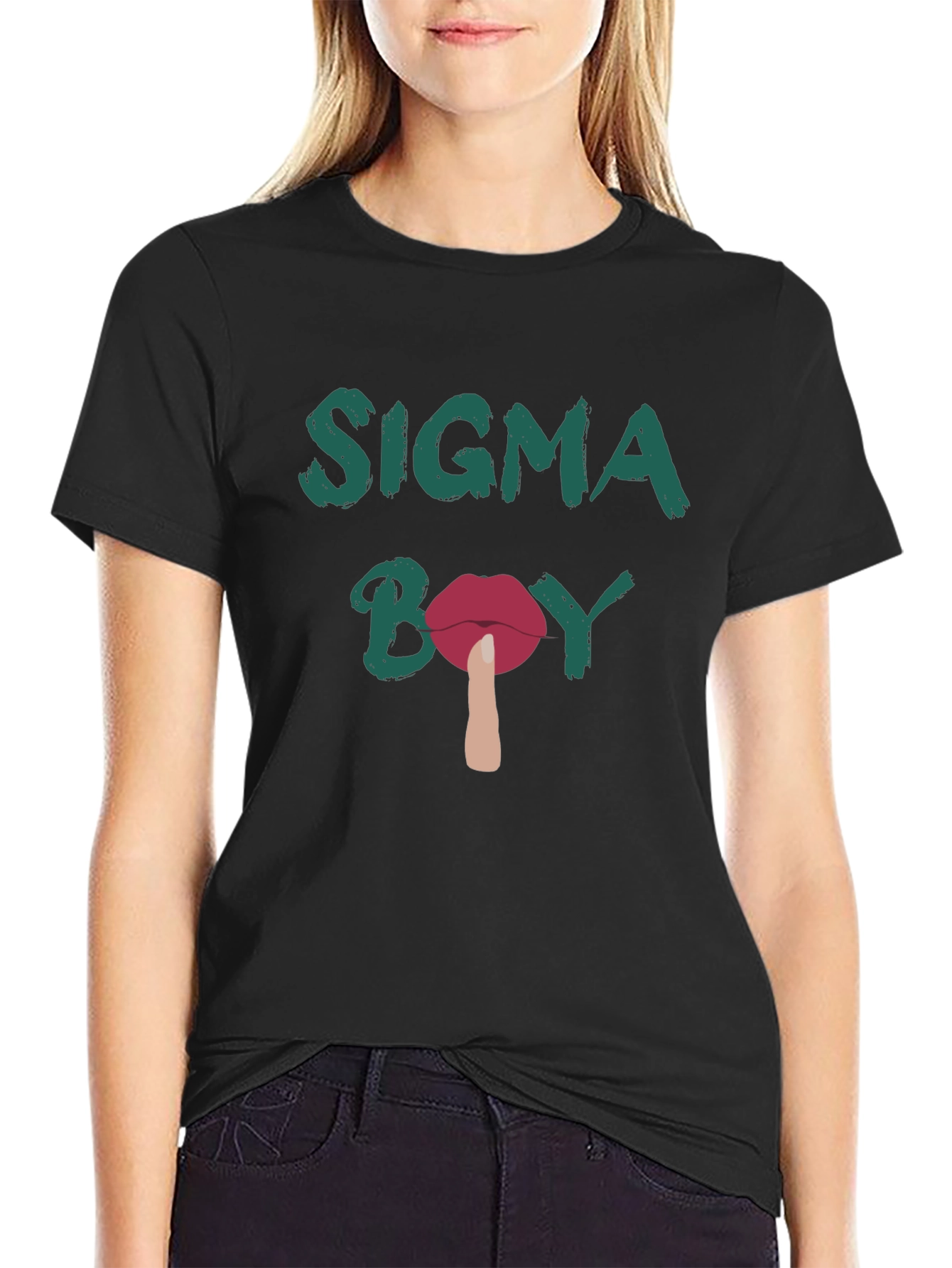 Sigma Boy Graphic T-Shirt - Black