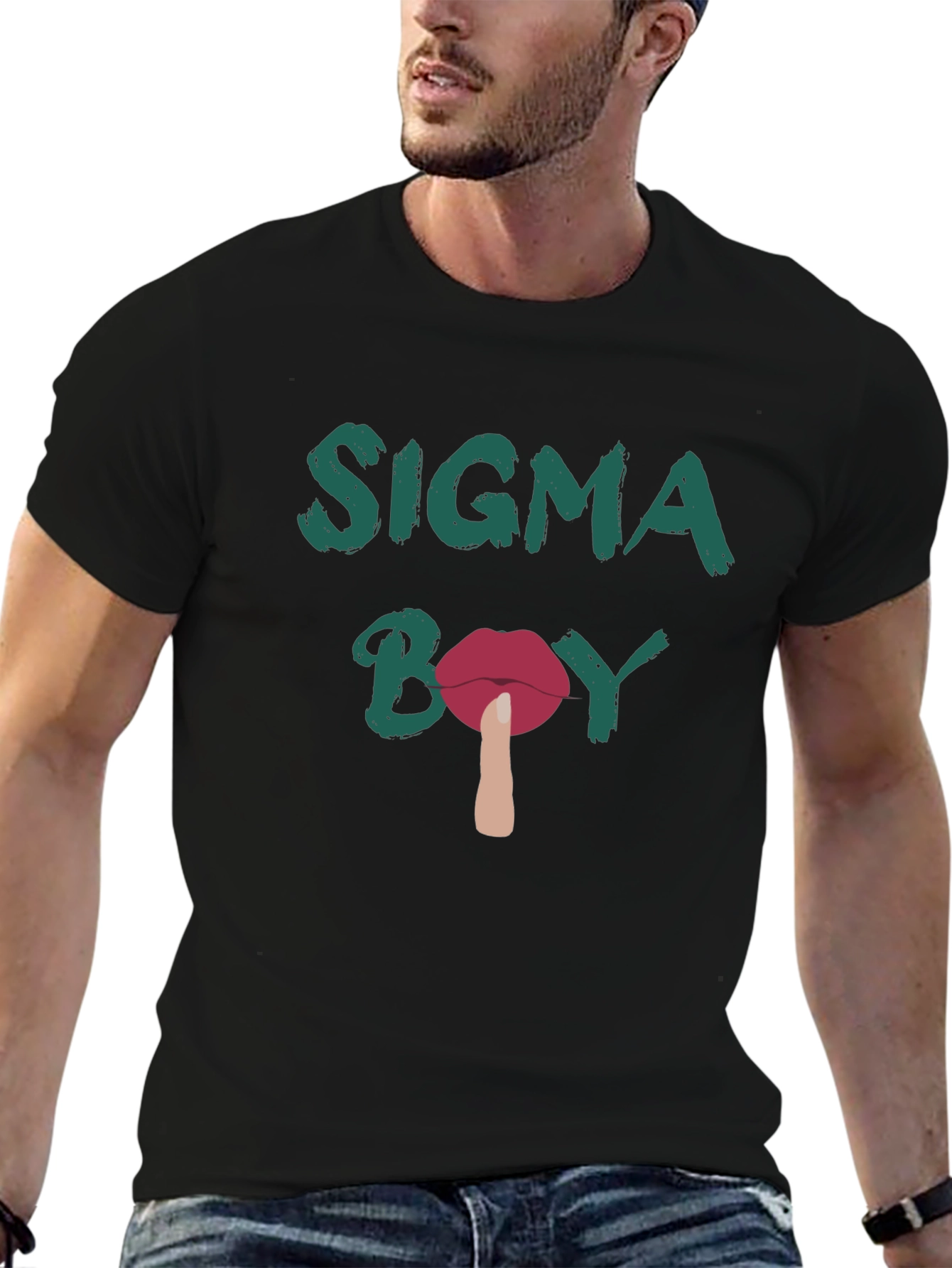 Sigma Boy Graphic T-Shirt - Black