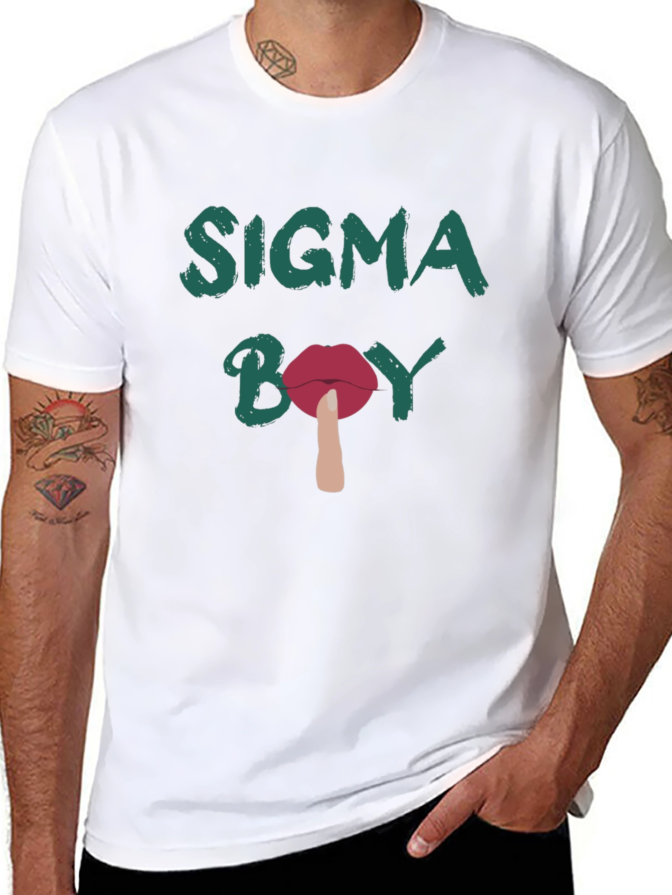 Sigma Boy Graphic T-Shirt - Black