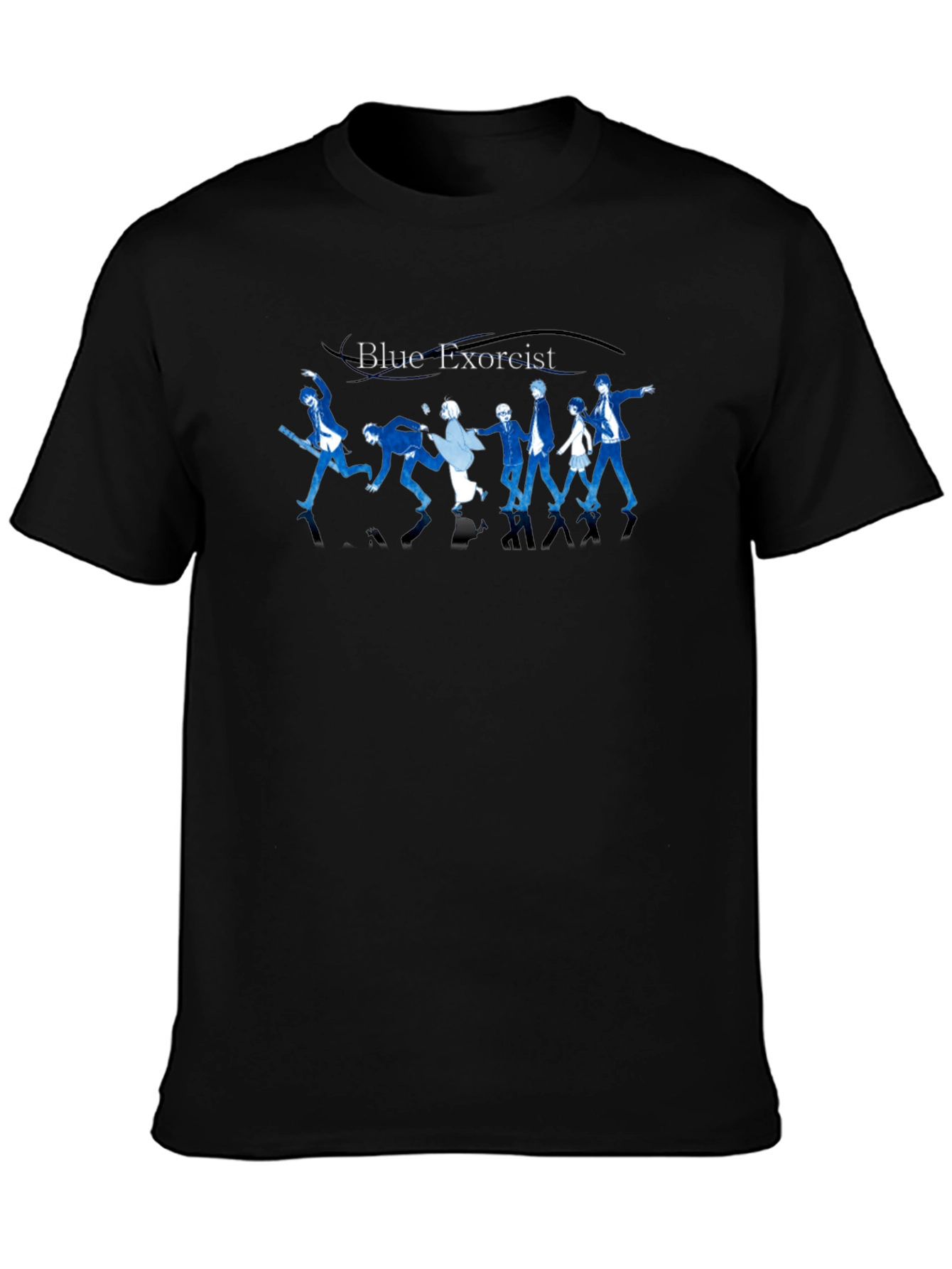 Blue Exorcist Anime T-Shirt - Unisex Black Tee