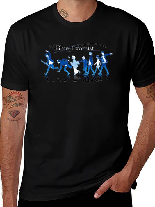 Blue Exorcist Anime T-Shirt - Unisex Black Tee