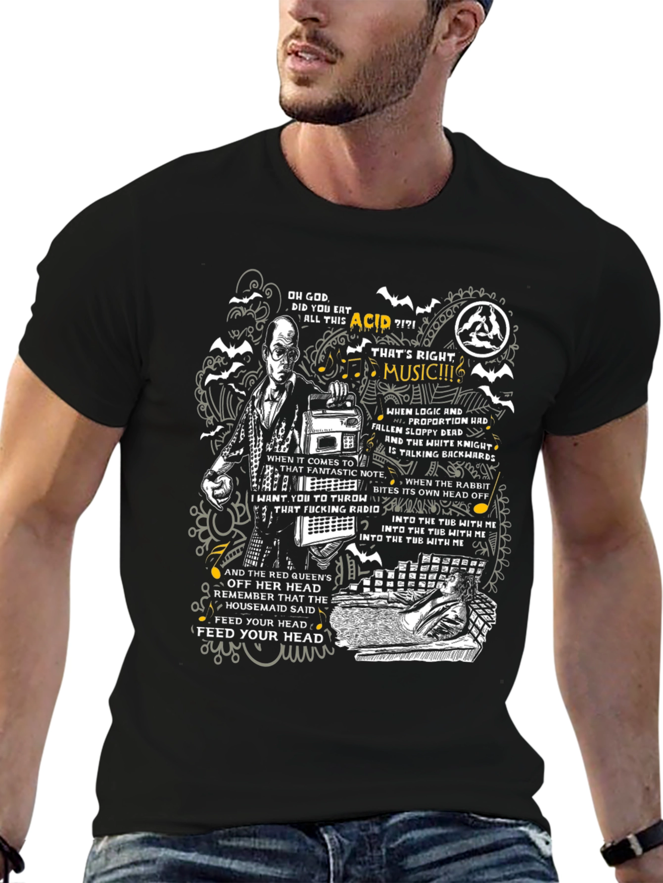 Acid Music Graphic T-Shirt - Psychedelic Tee