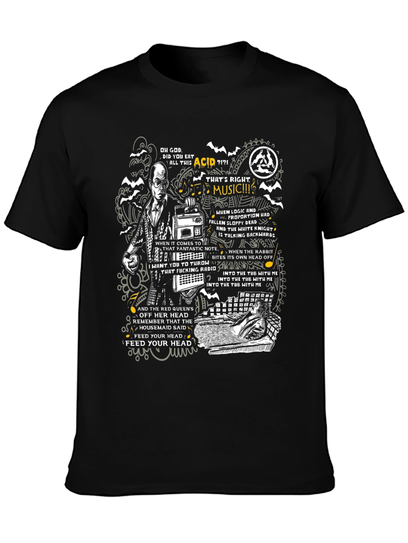 Acid Music Graphic T-Shirt - Psychedelic Tee