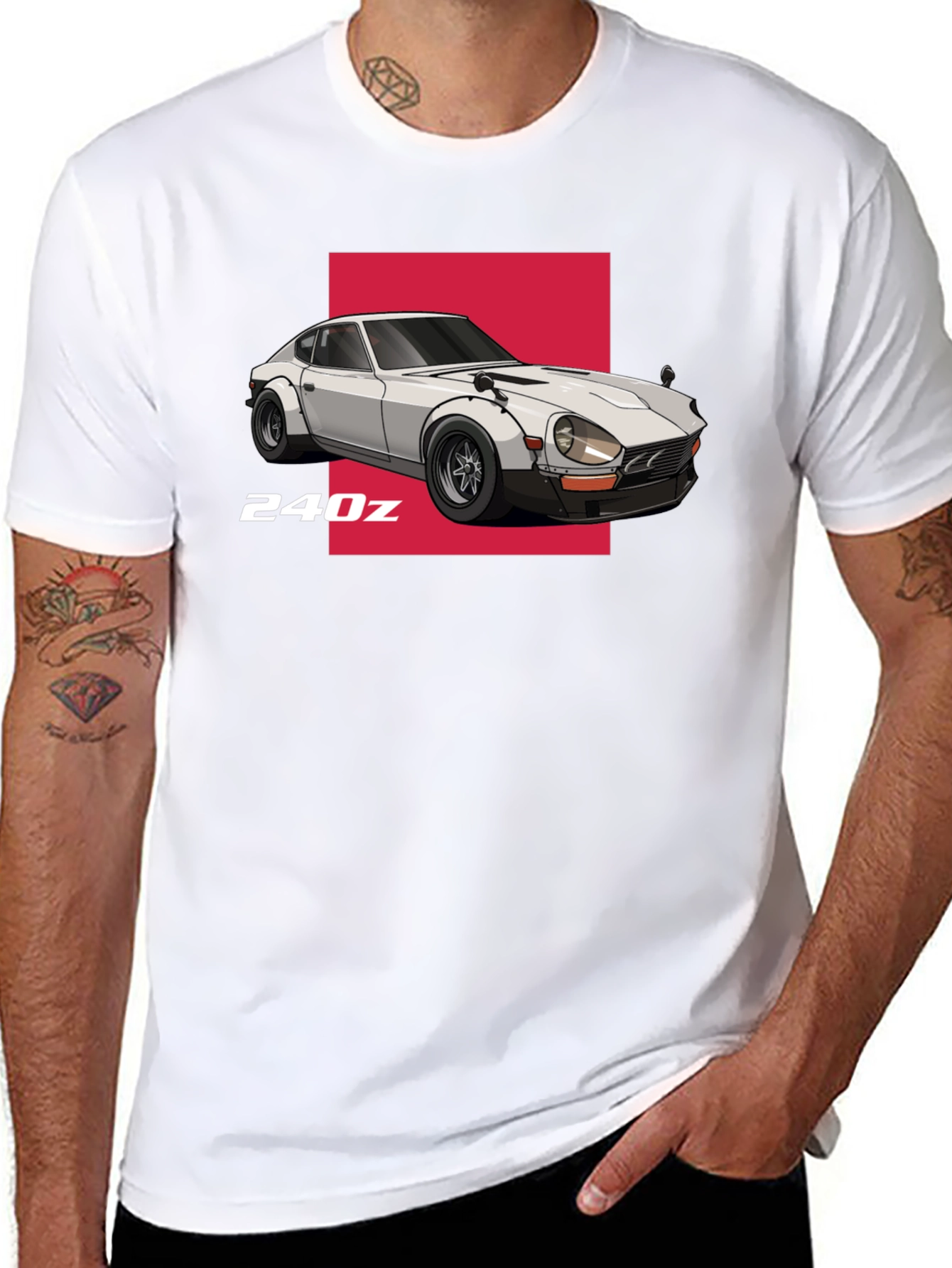 240z Car Graphic T-Shirt - Classic Automotive Design
