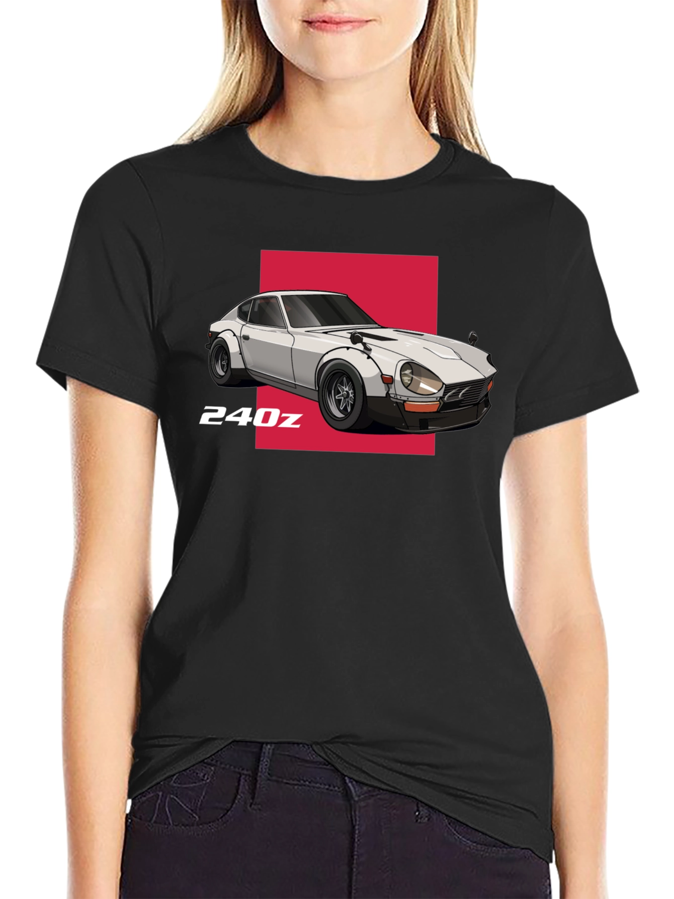 240z Car Graphic T-Shirt - Classic Automotive Design