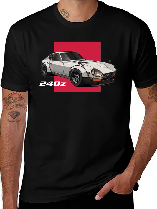 240z Car Graphic T-Shirt - Classic Automotive Design
