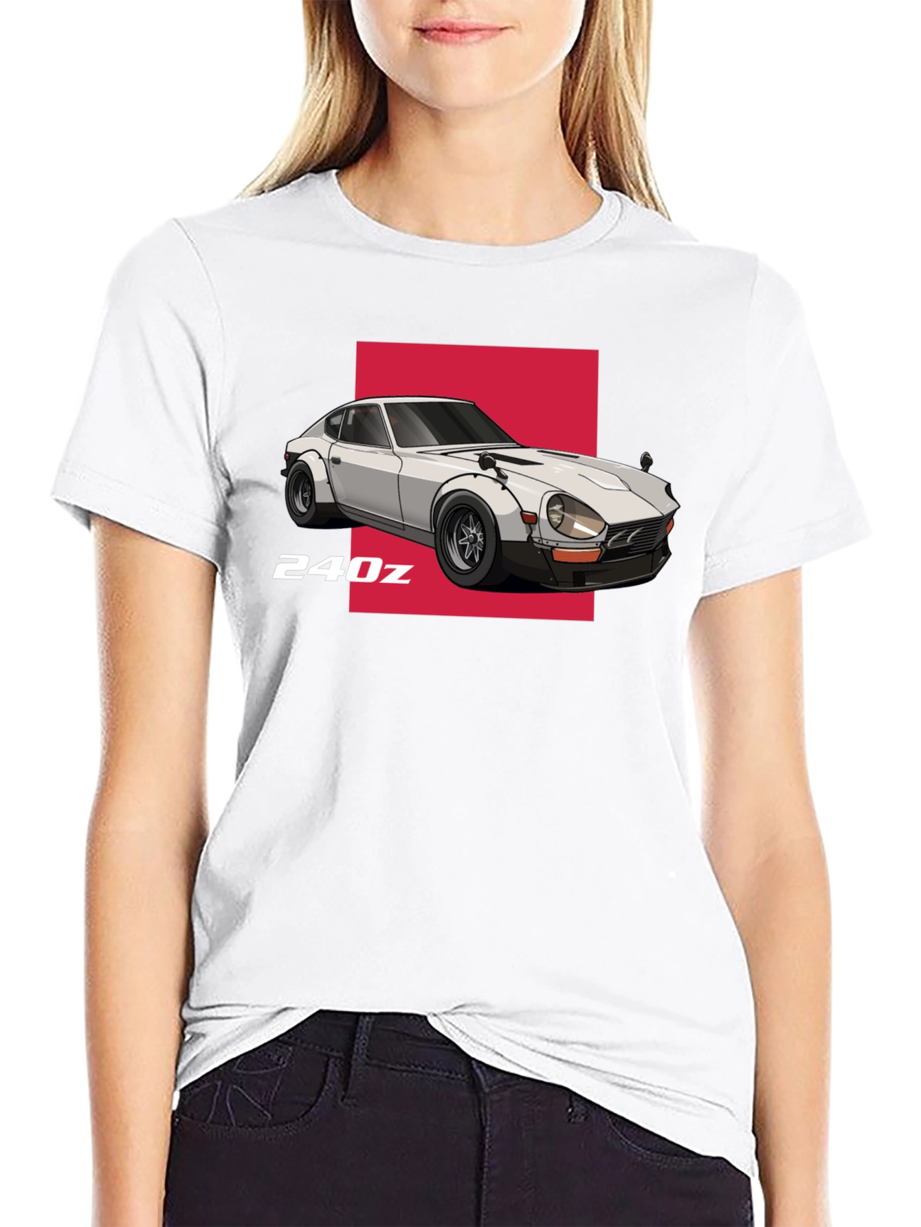 240z Car Graphic T-Shirt - Classic Automotive Design