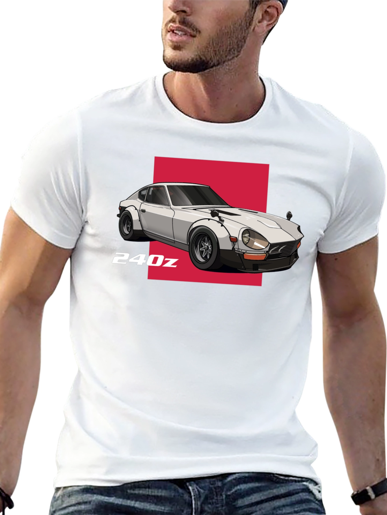 240z Car Graphic T-Shirt - Classic Automotive Design