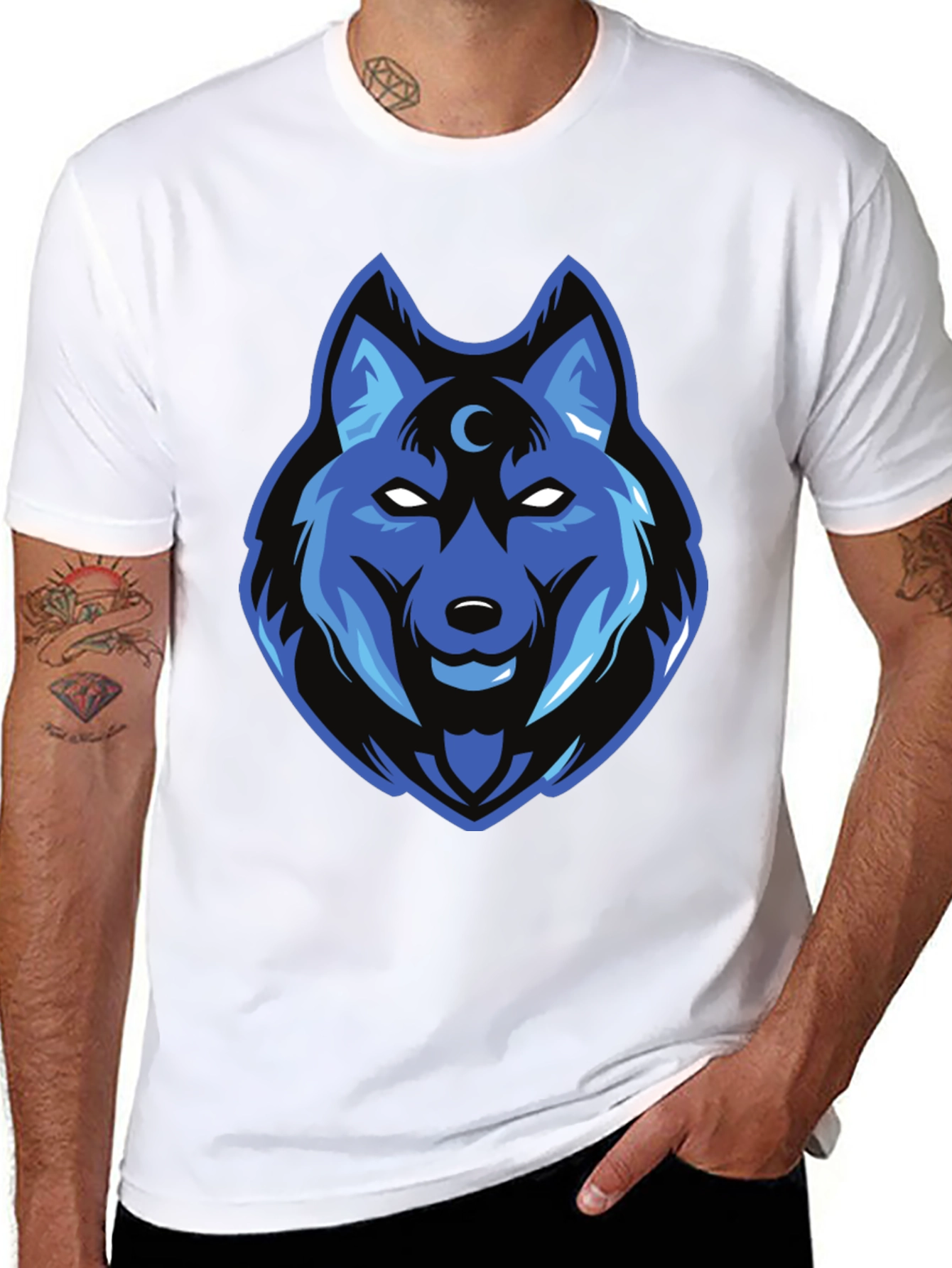 Wolf Moon T-Shirt - Cool Graphic Tee