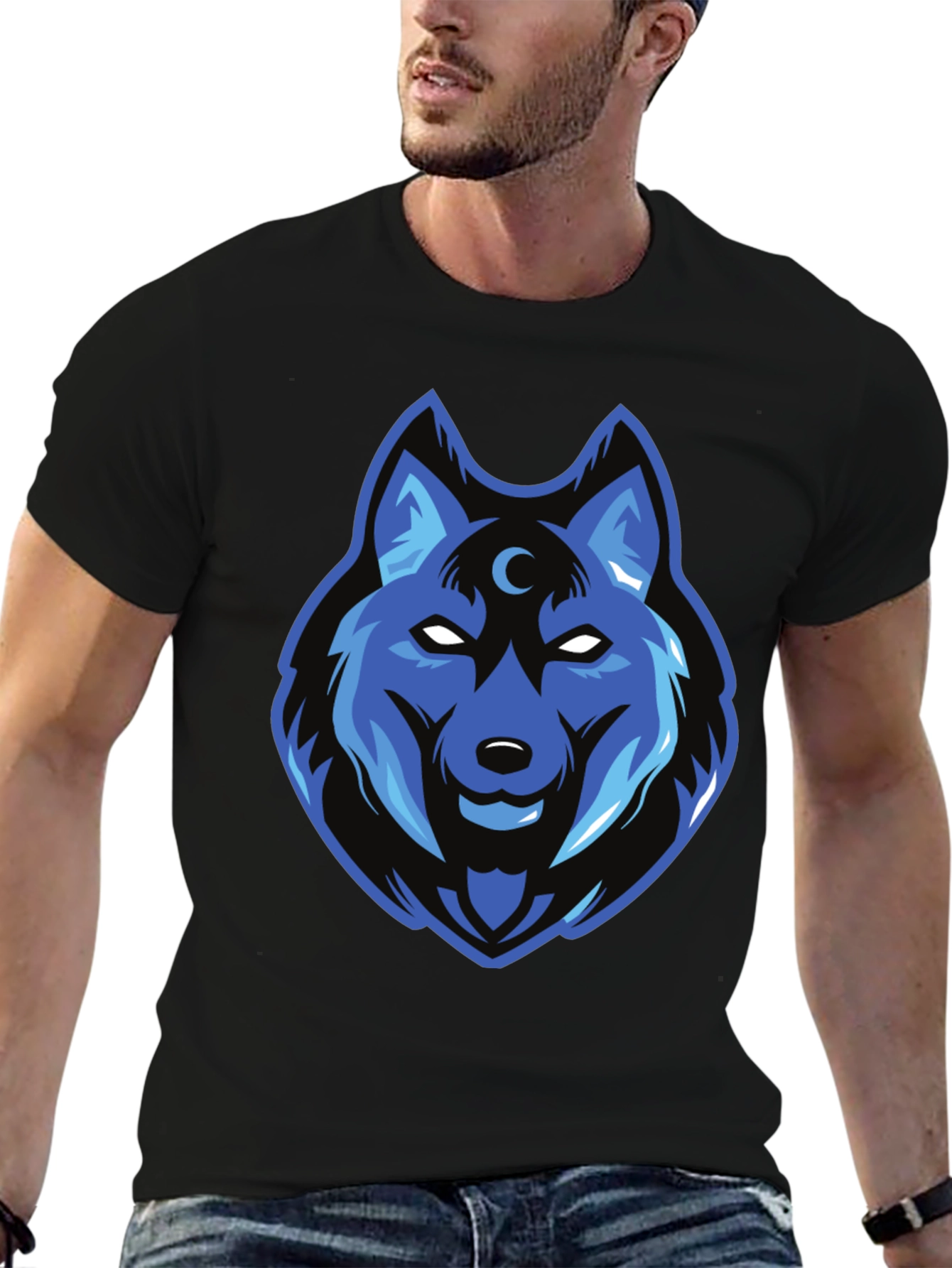 Wolf Moon T-Shirt - Cool Graphic Tee