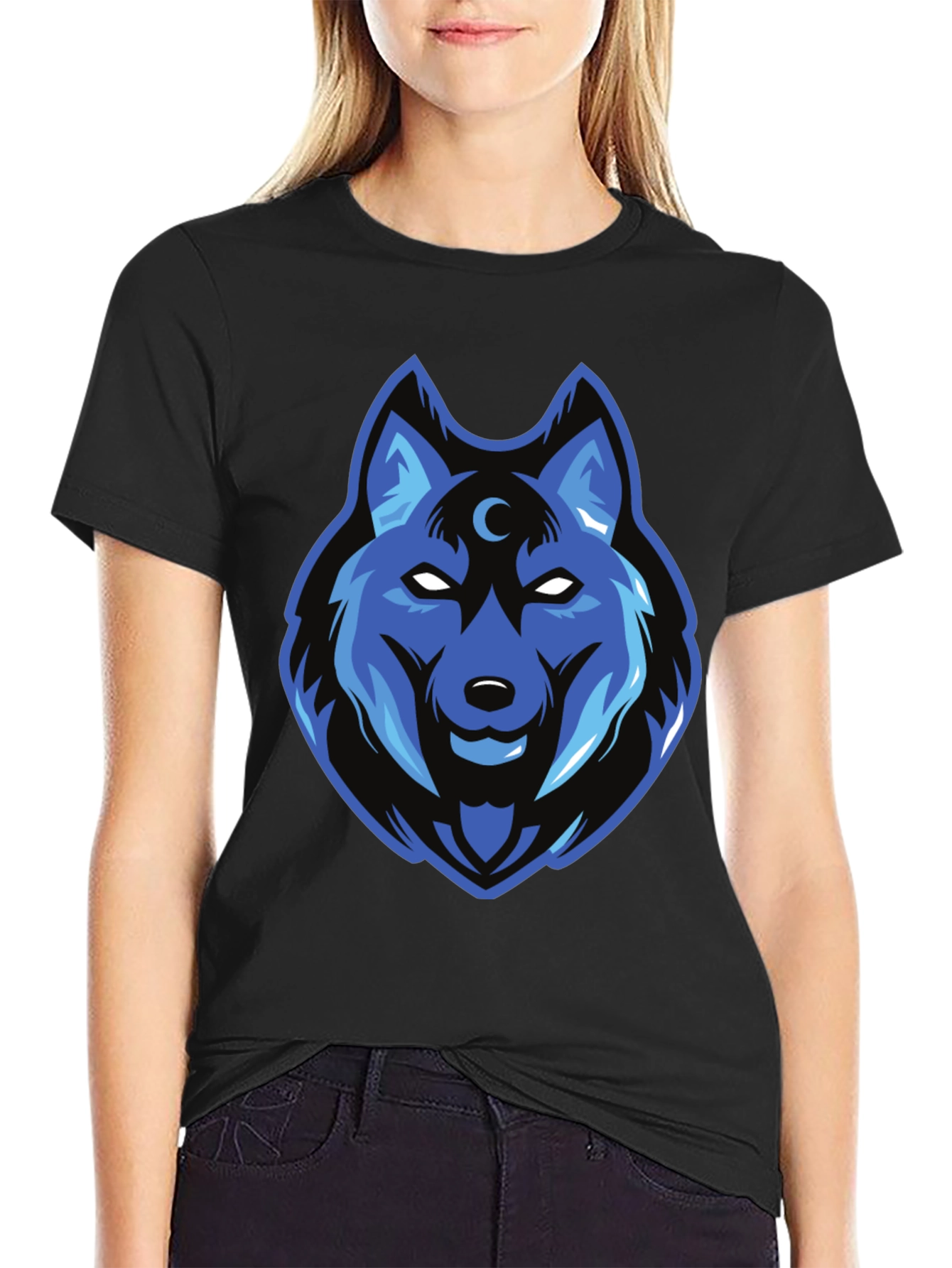Wolf Moon T-Shirt - Cool Graphic Tee