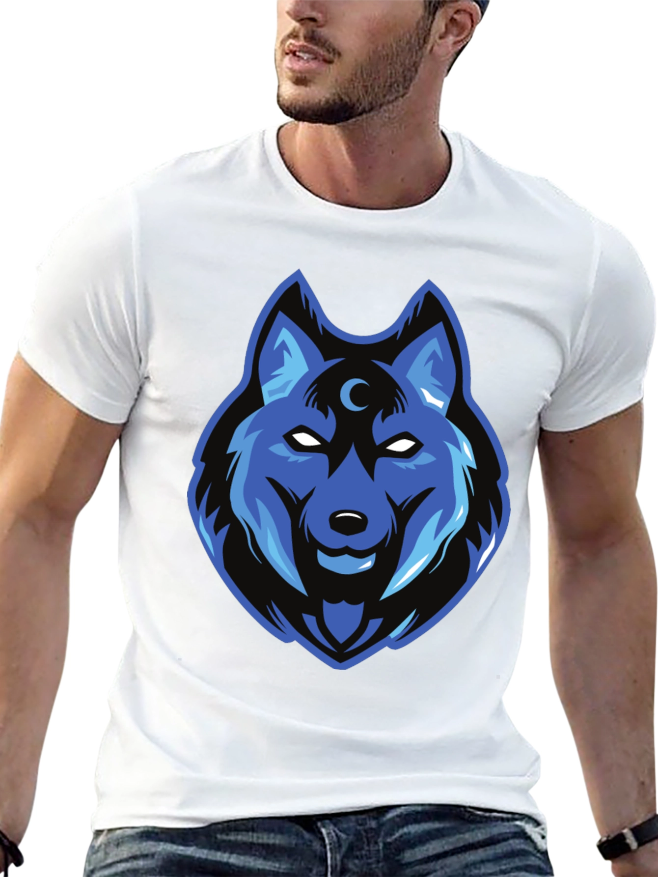 Wolf Moon T-Shirt - Cool Graphic Tee
