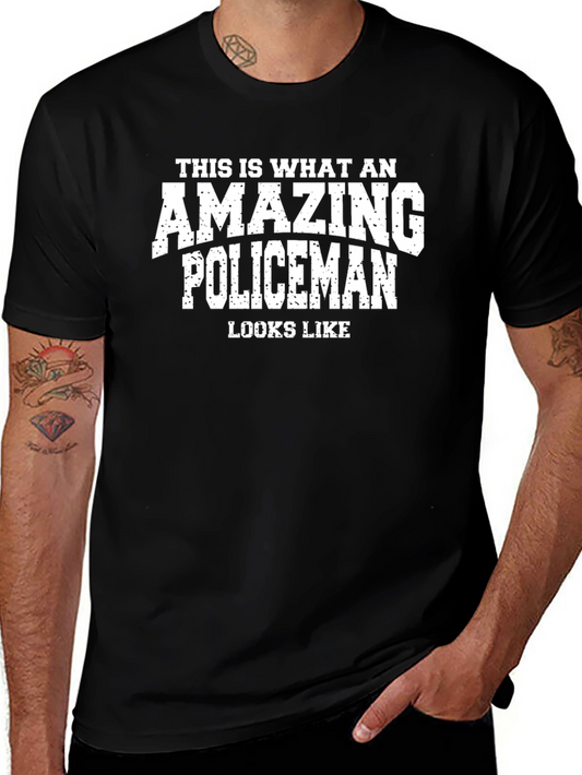 Amazing Policeman Graphic T-Shirt