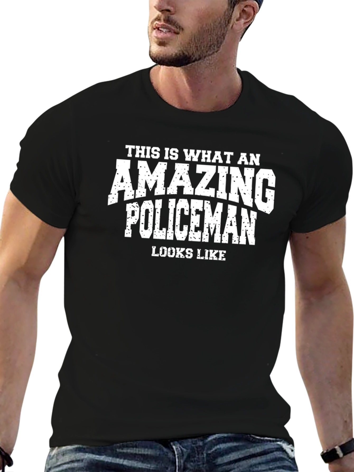 Amazing Policeman Graphic T-Shirt