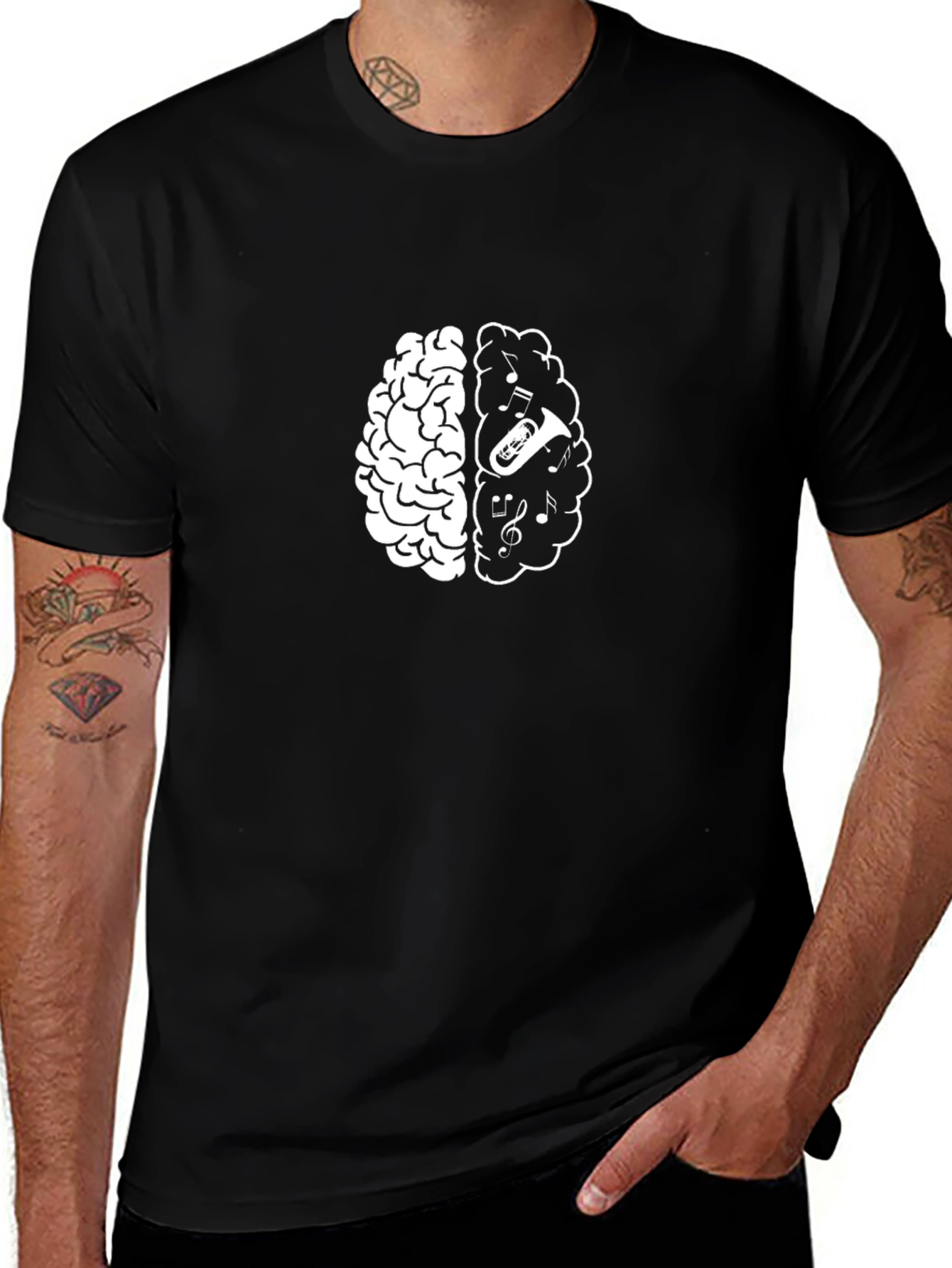 Brain Music T-Shirt - Creative Mind Tee