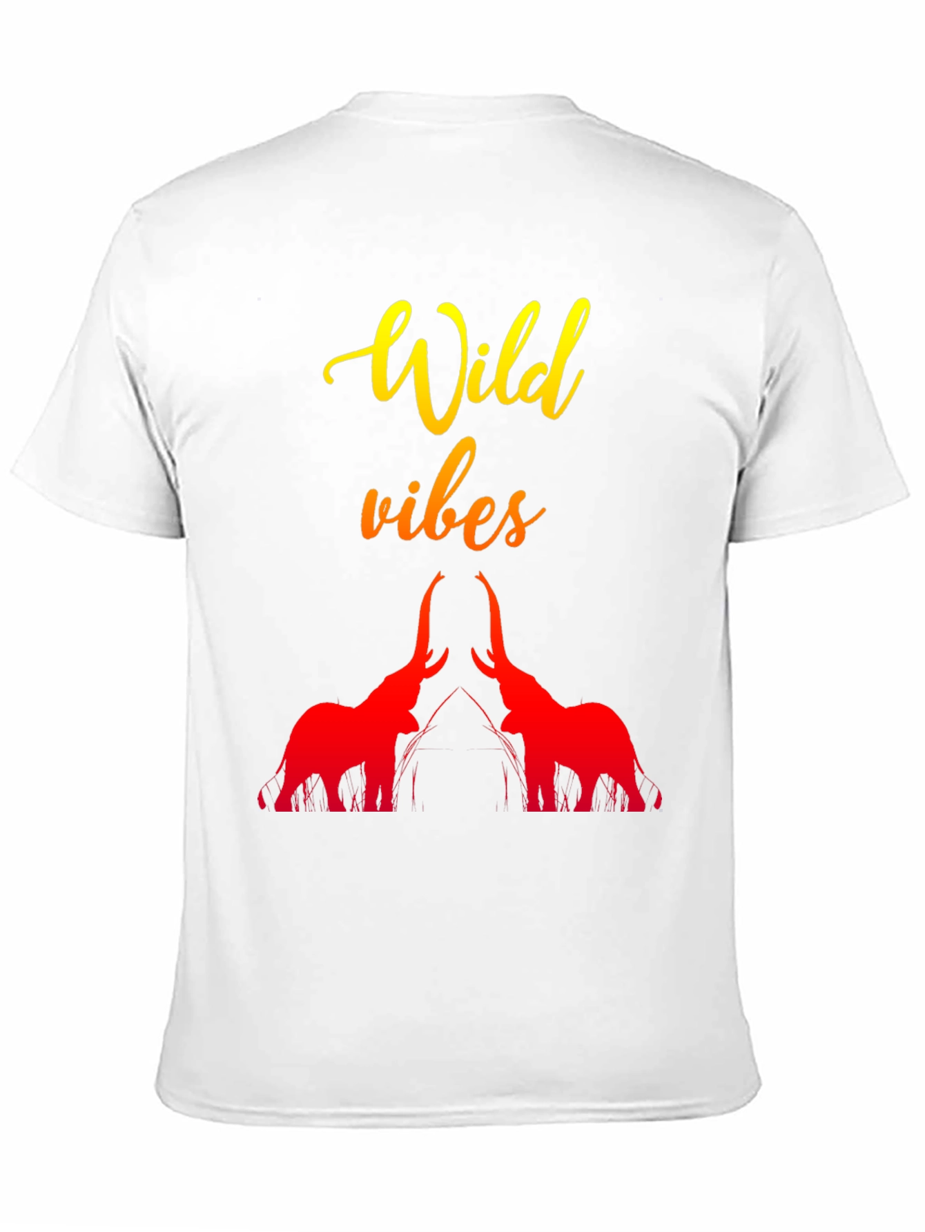 Wild Vibes Elephant Graphic Tee - Black