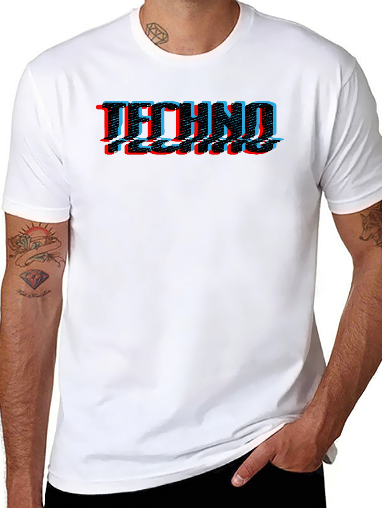Techno Glitch T-Shirt - Modern Rave Apparel