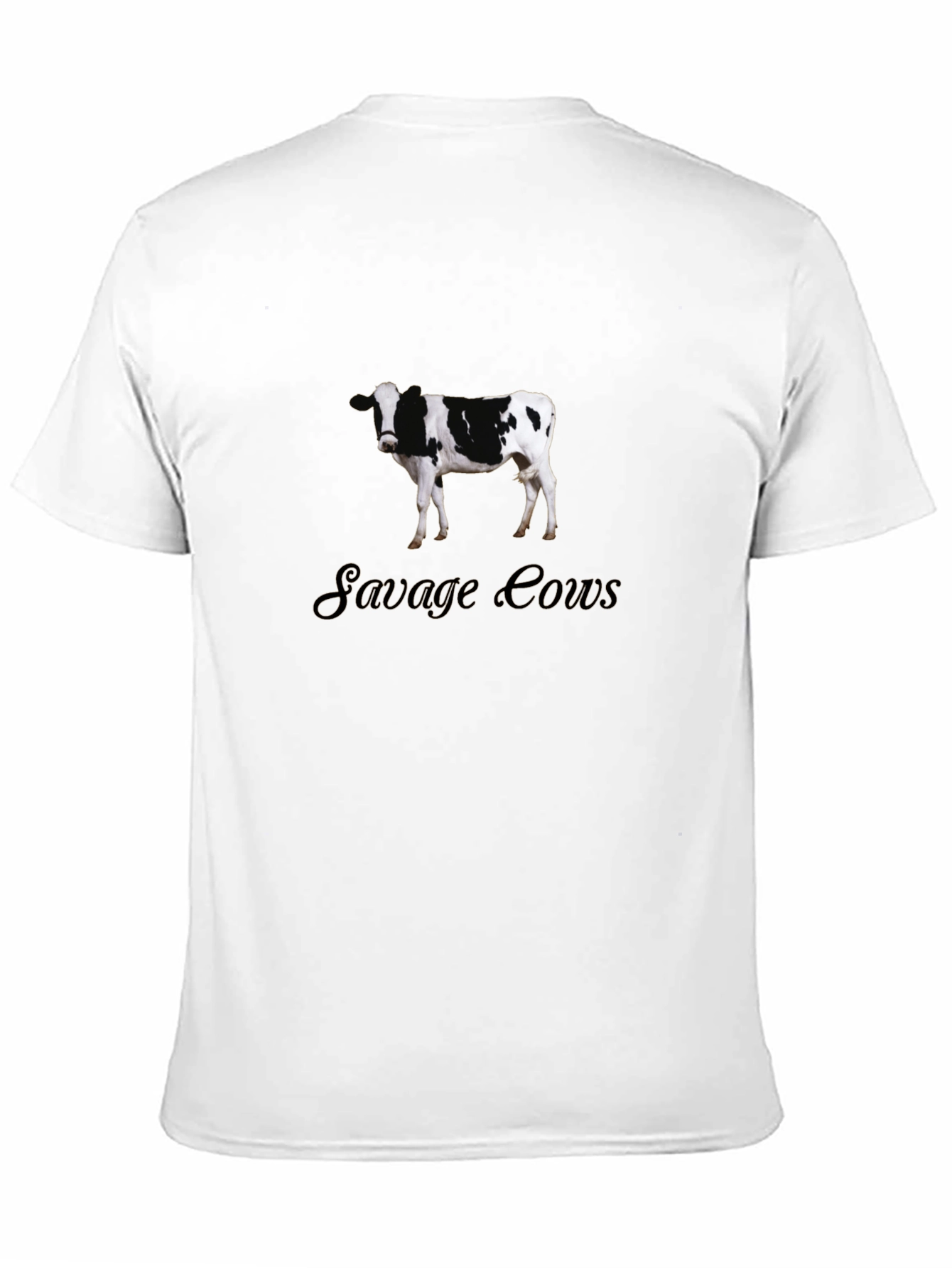 Savage Cows Graphic Black T-Shirt