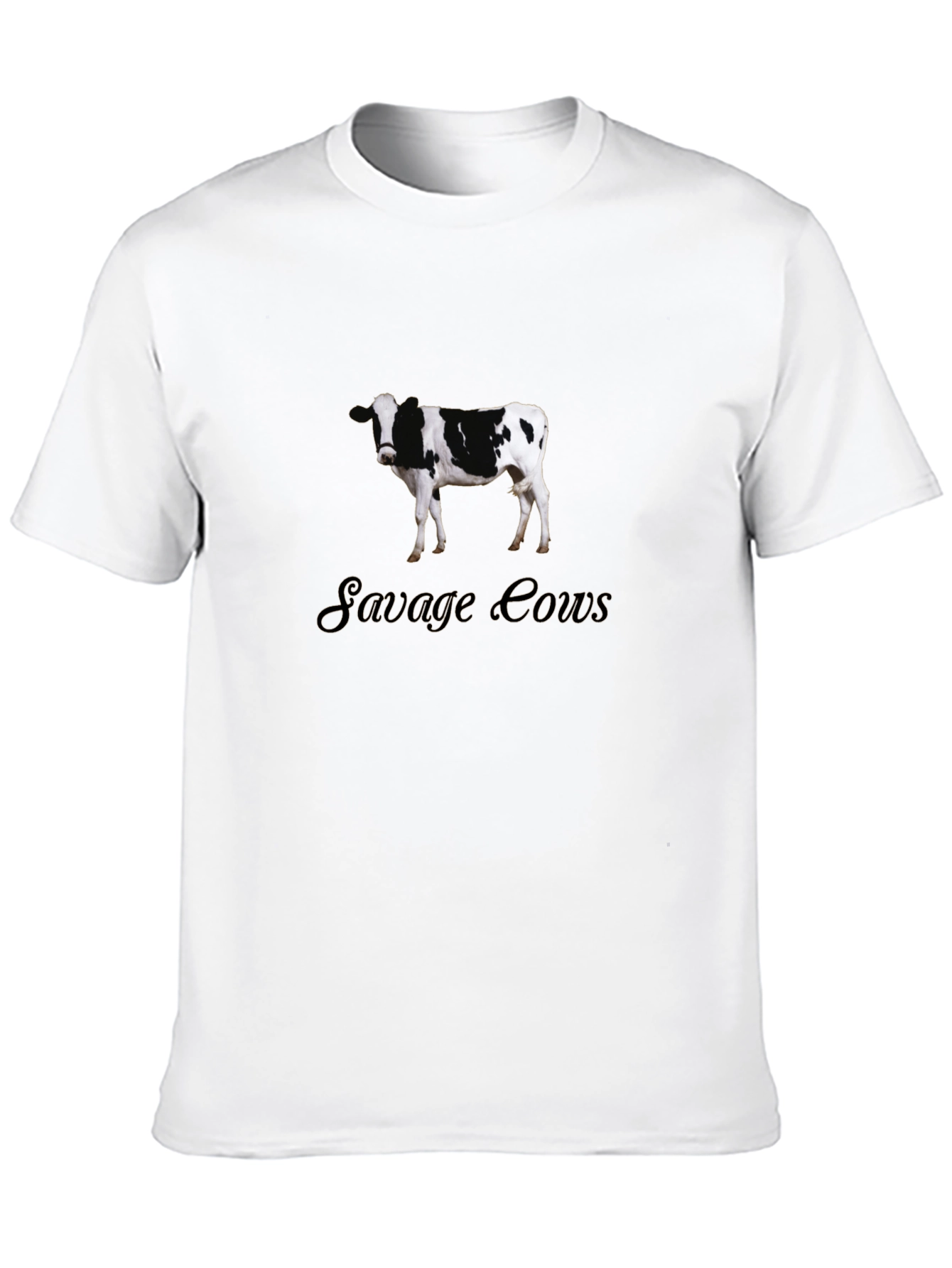 Savage Cows Graphic Black T-Shirt