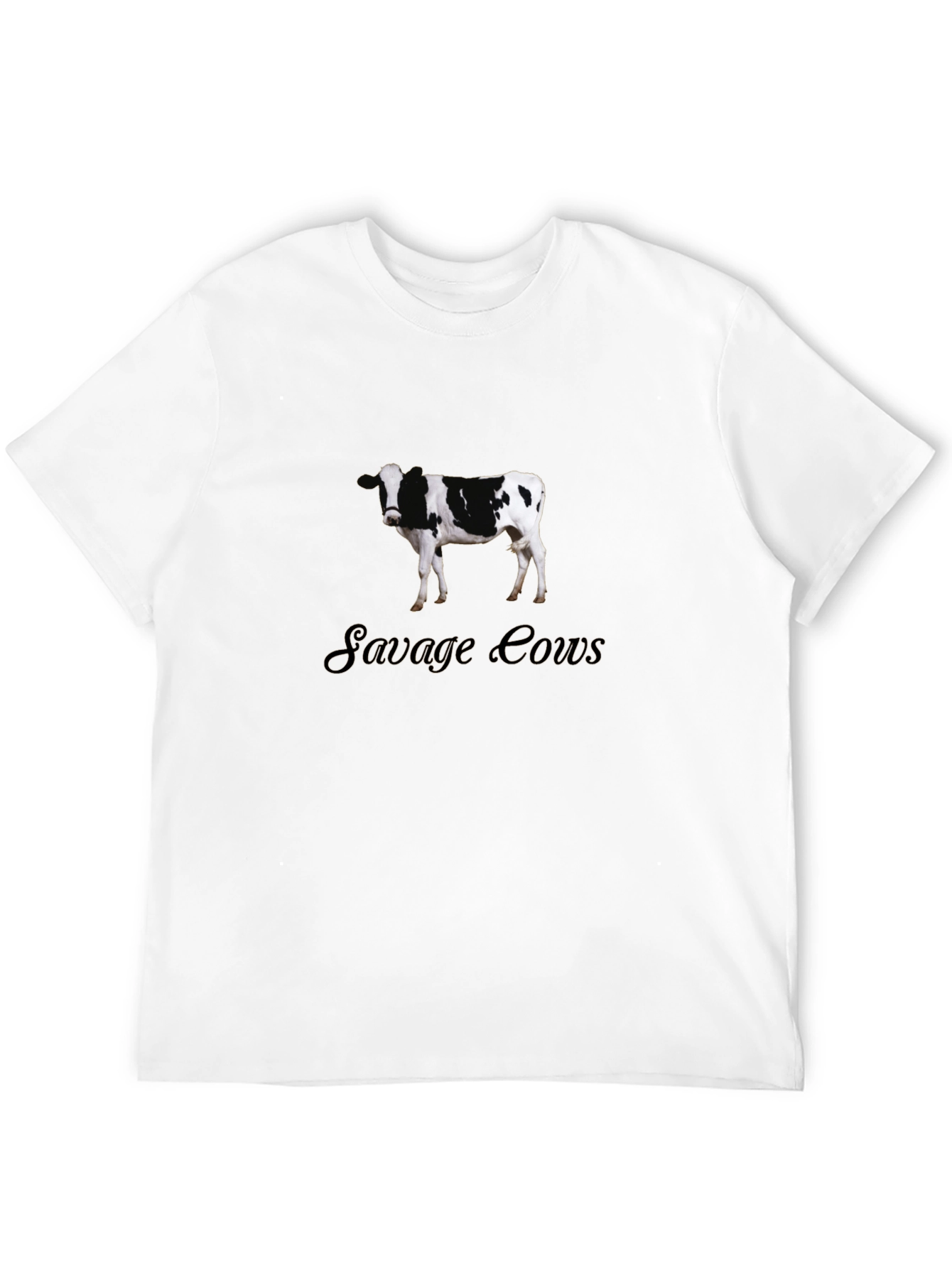 Savage Cows Graphic Black T-Shirt