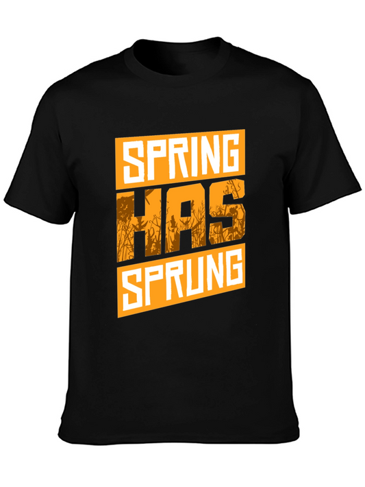 Spring Has Sprung Graphic Tee - Black Cotton