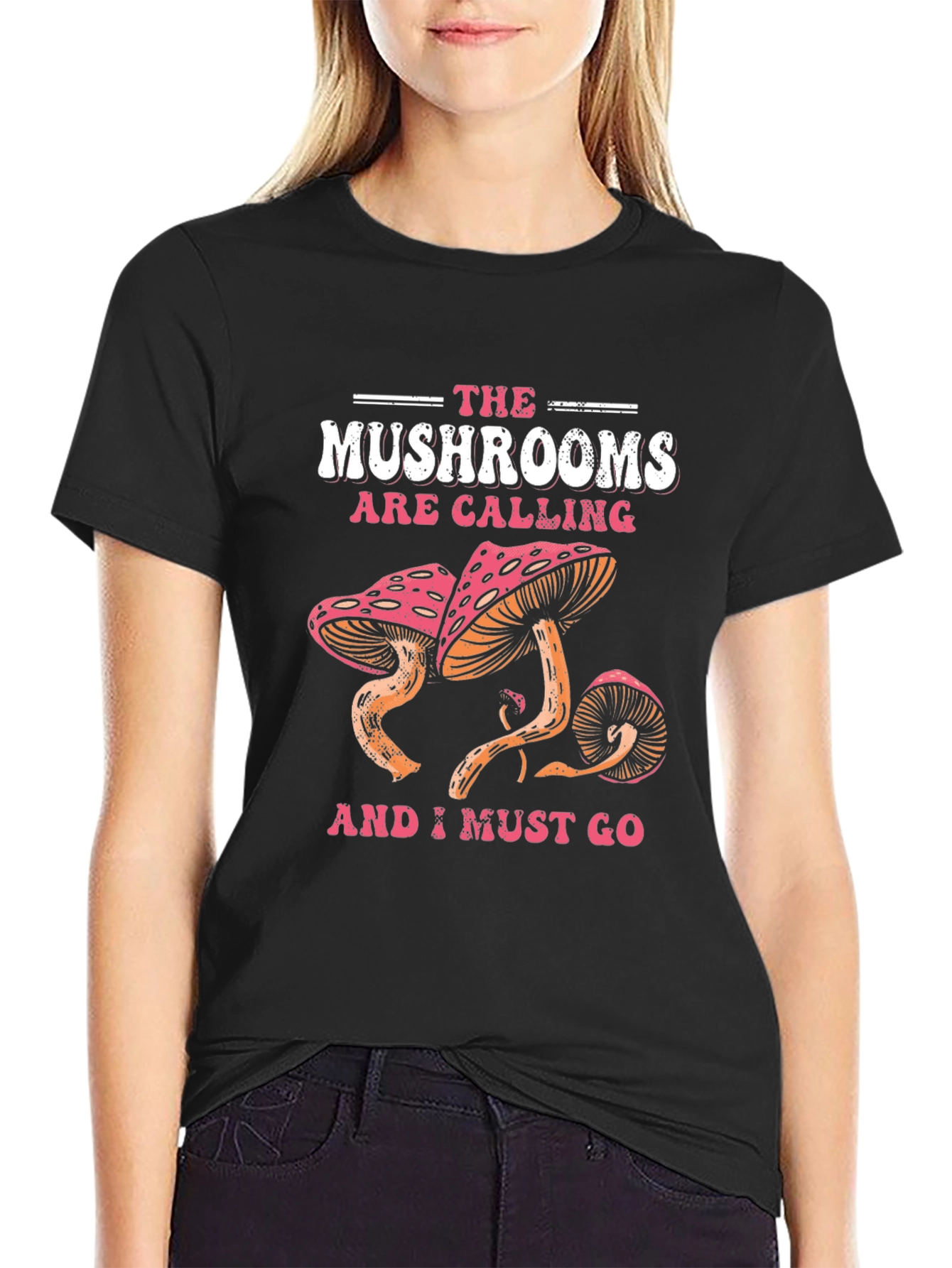 The Mushrooms Are Calling Graphic Tee