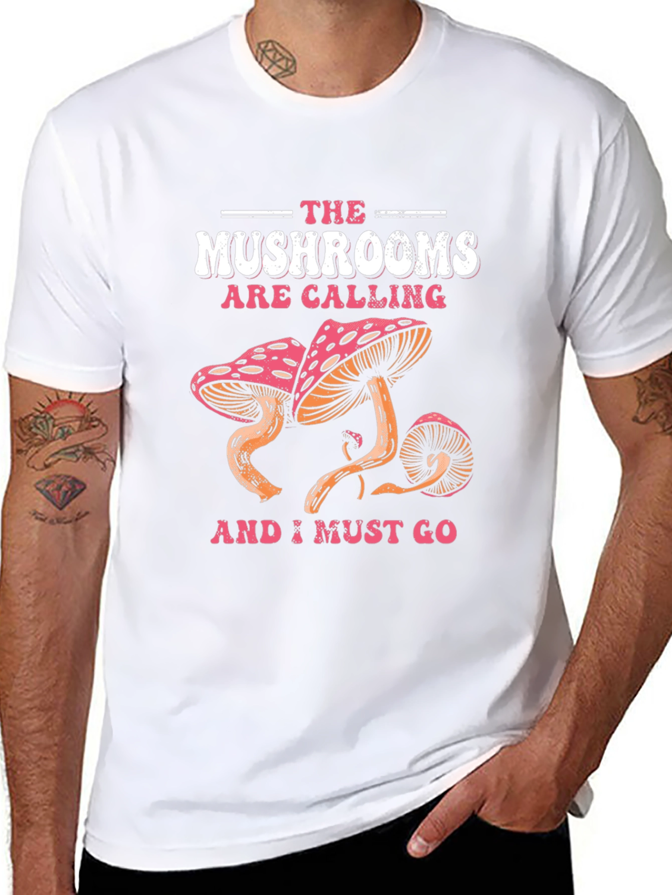 The Mushrooms Are Calling Graphic Tee