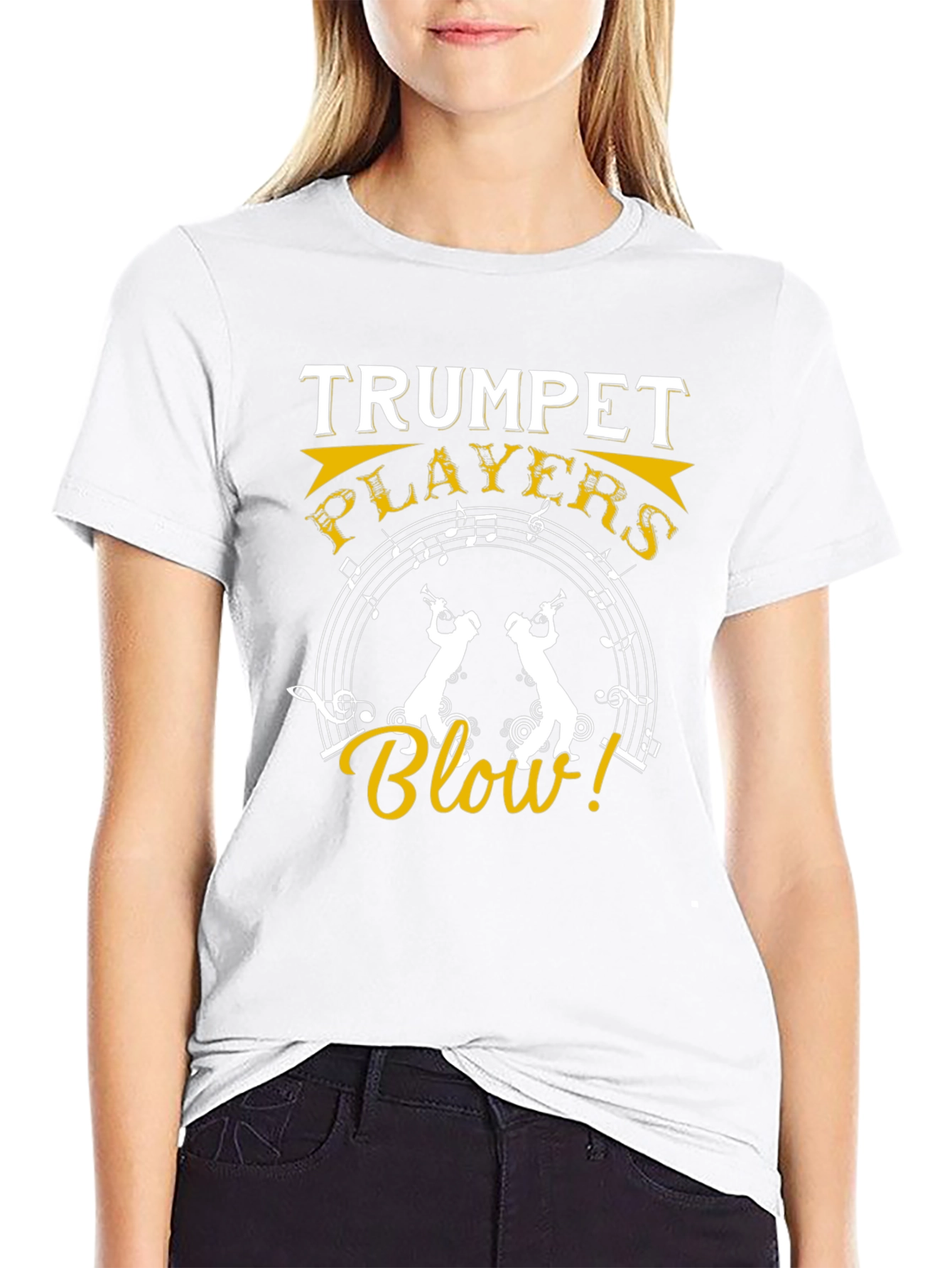 Trumpet Players Blow! Graphic T-Shirt