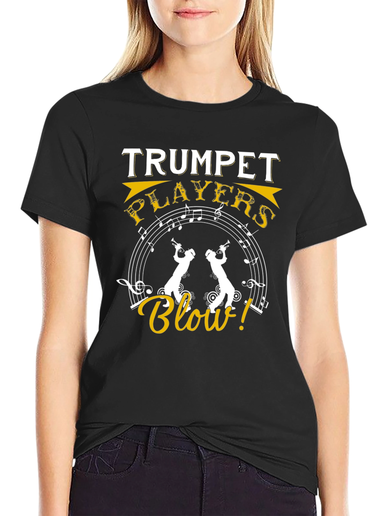 Trumpet Players Blow! Graphic T-Shirt
