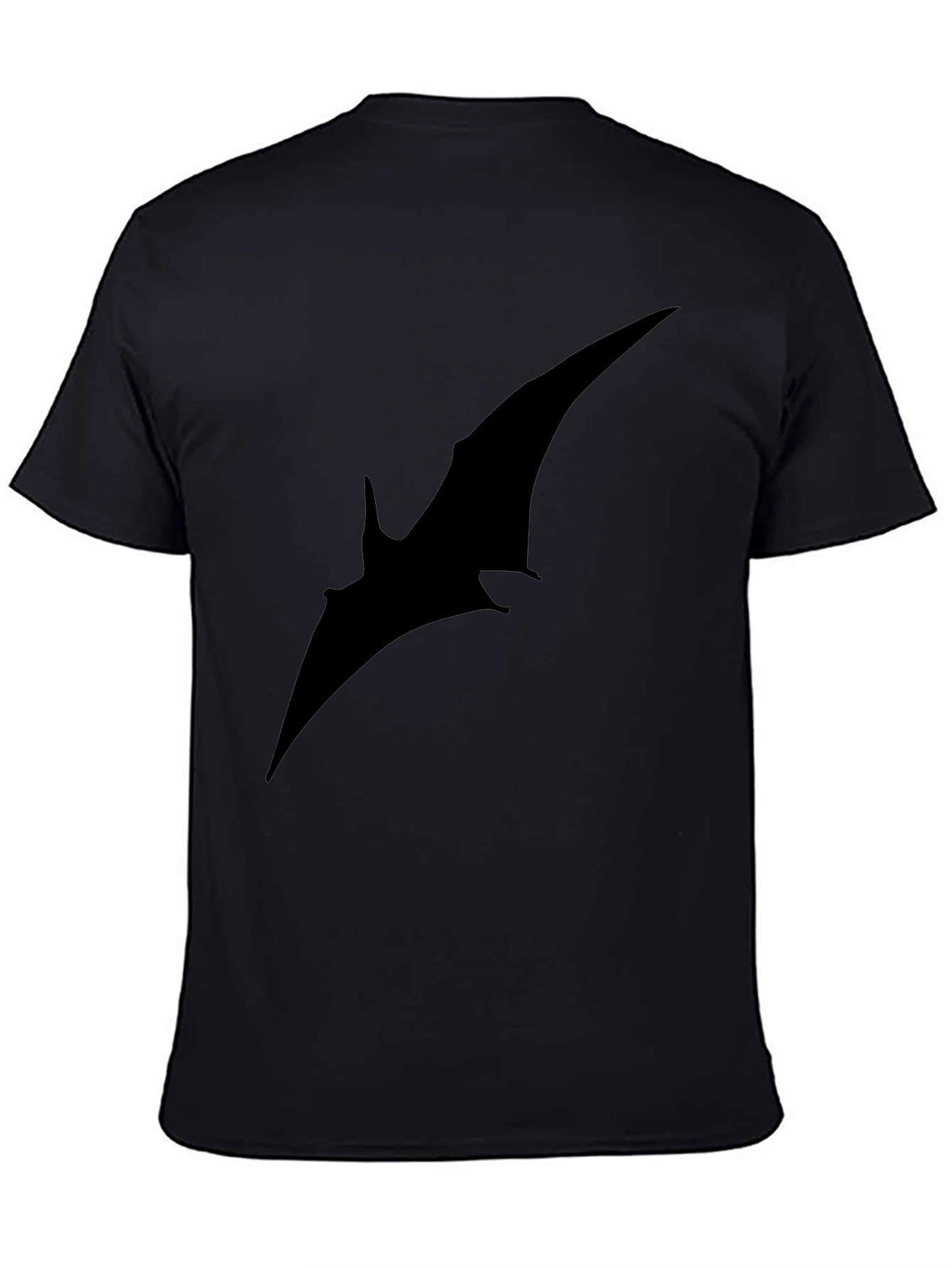 Pterodactyl Silhouette Black T-Shirt