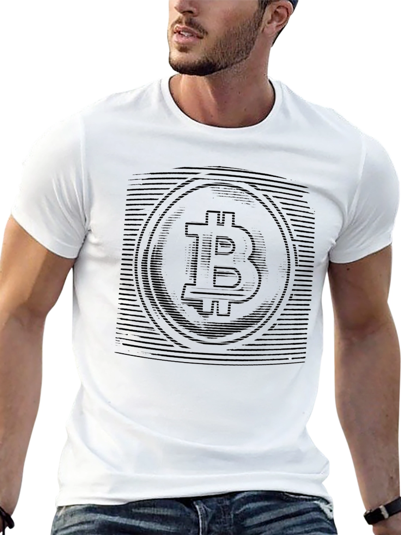 Bitcoin Crypto Black Graphic Tee Shirt