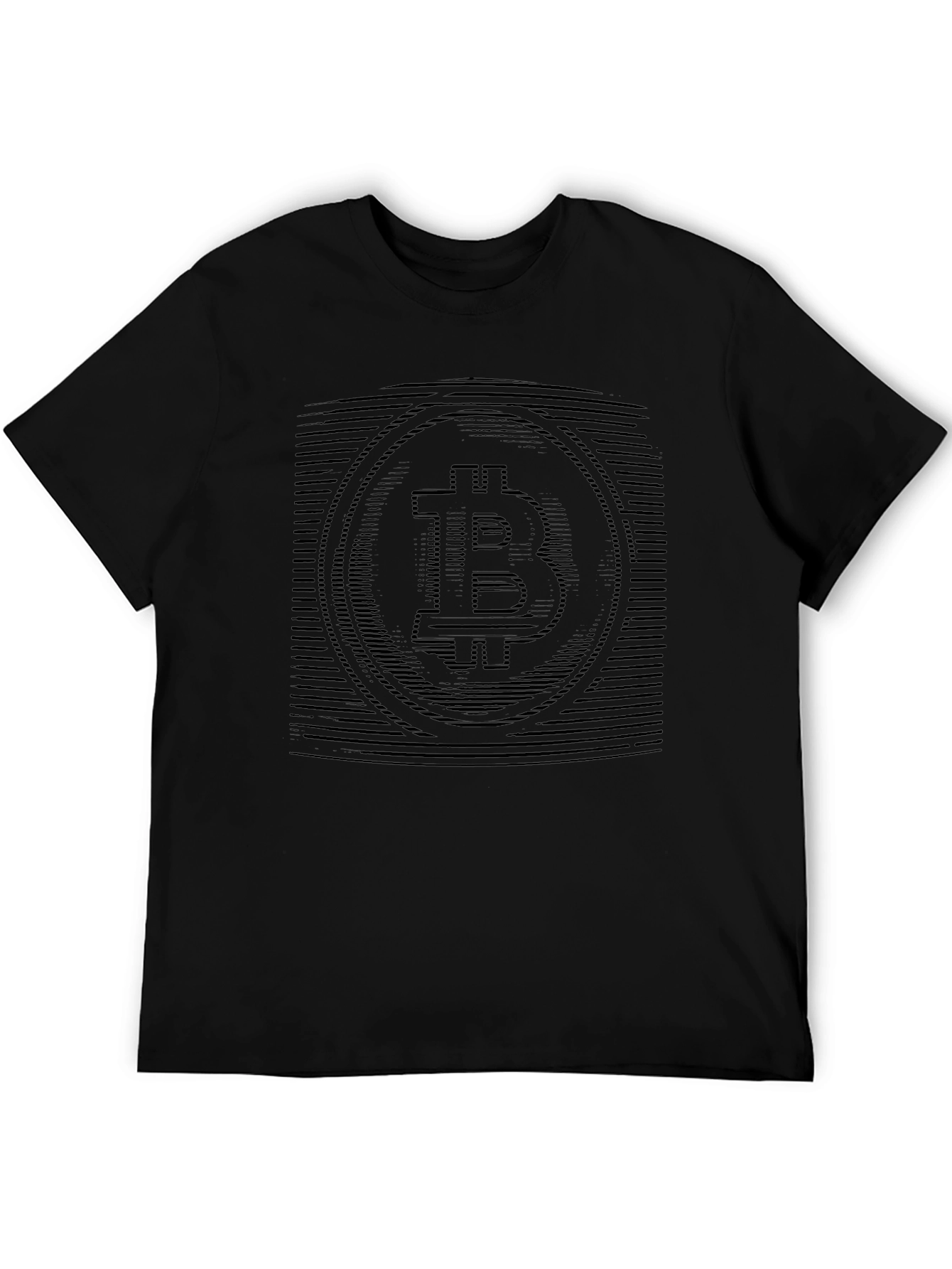 Bitcoin Crypto Black Graphic Tee Shirt