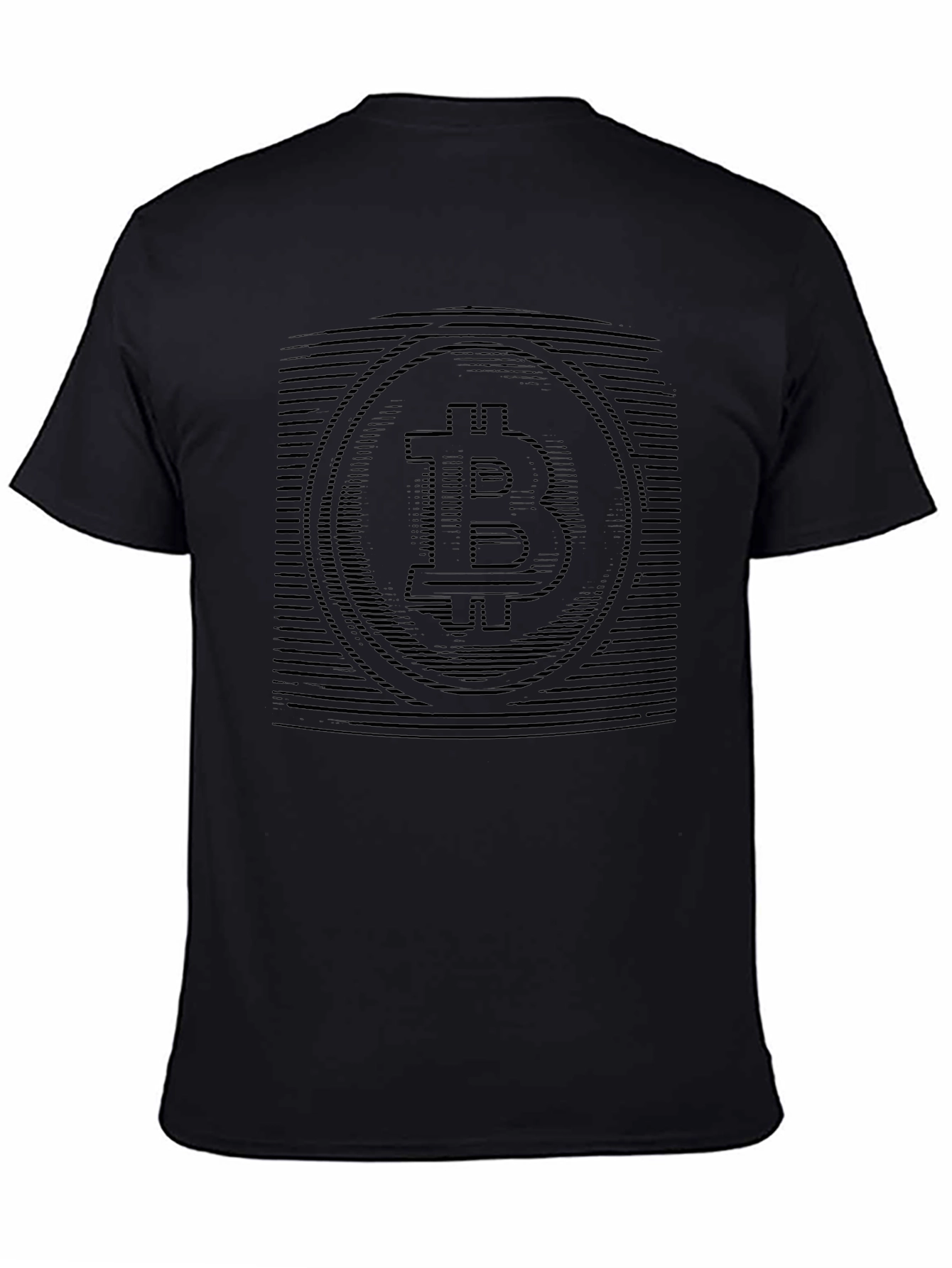 Bitcoin Crypto Black Graphic Tee Shirt