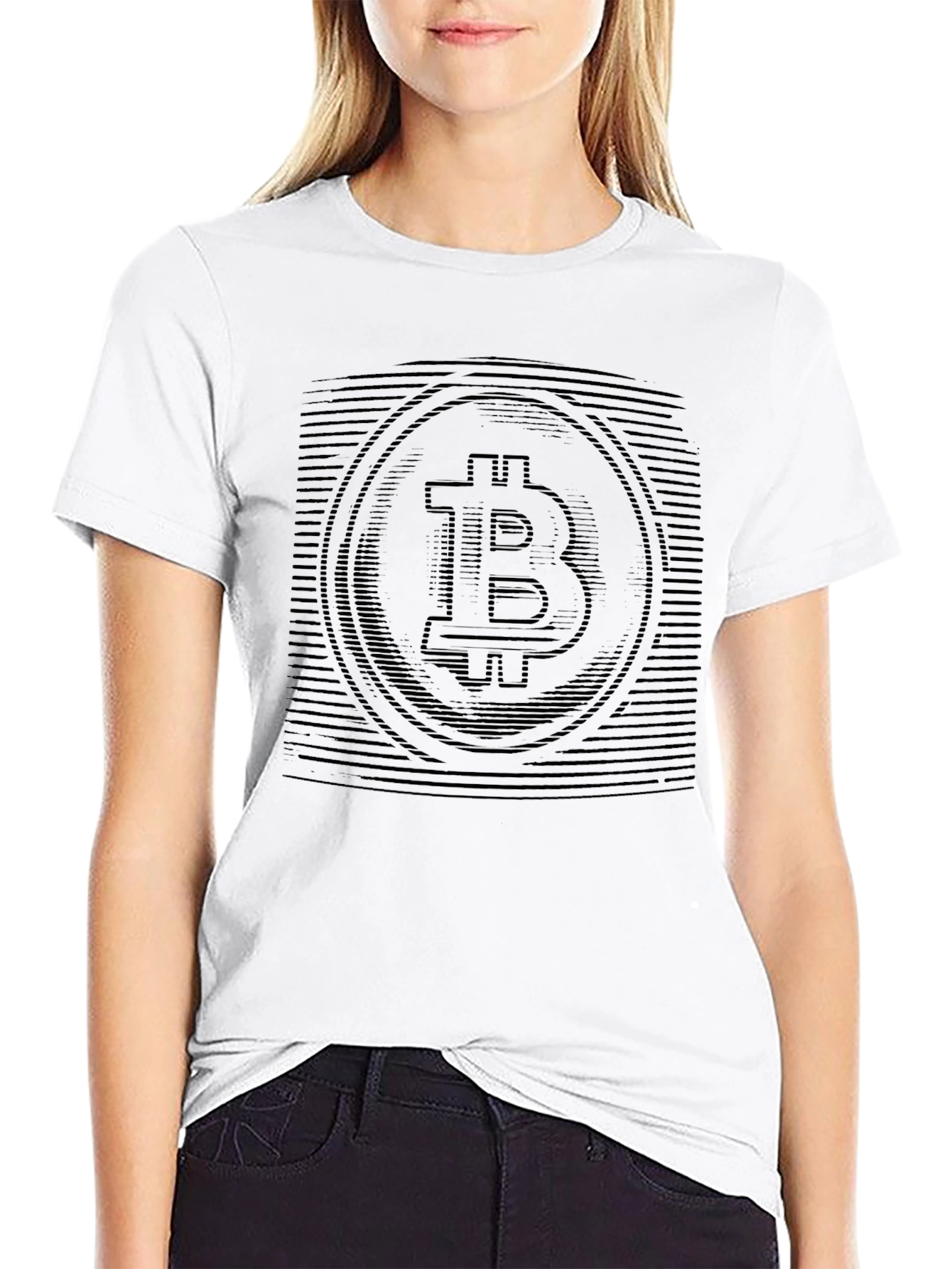 Bitcoin Crypto Black Graphic Tee Shirt