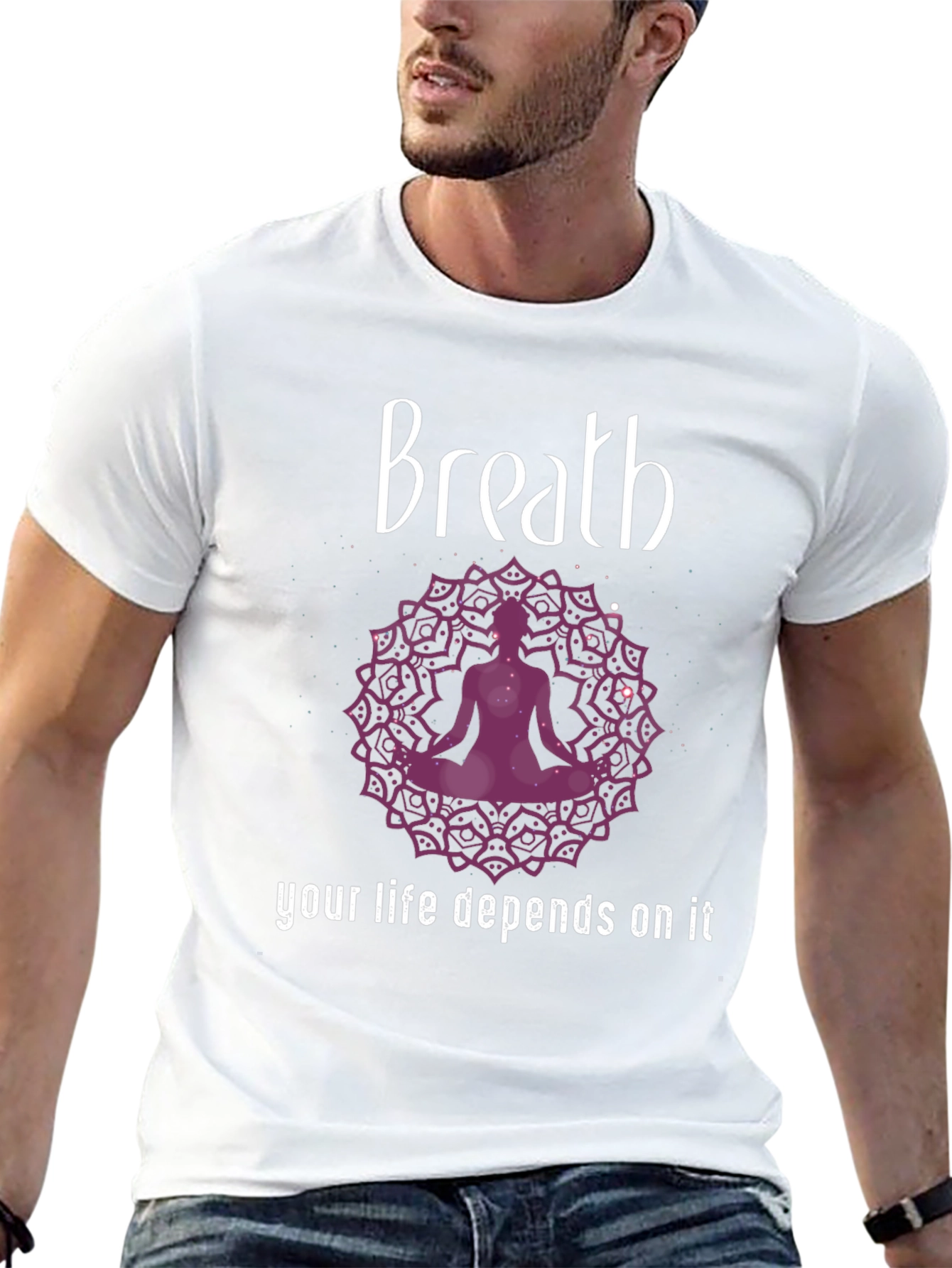 Breath Meditation T-Shirt - Your Life Depends On It
