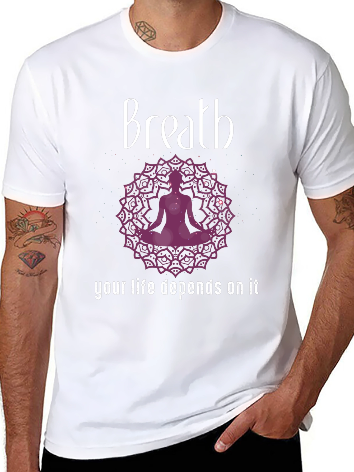 Breath Meditation T-Shirt - Your Life Depends On It