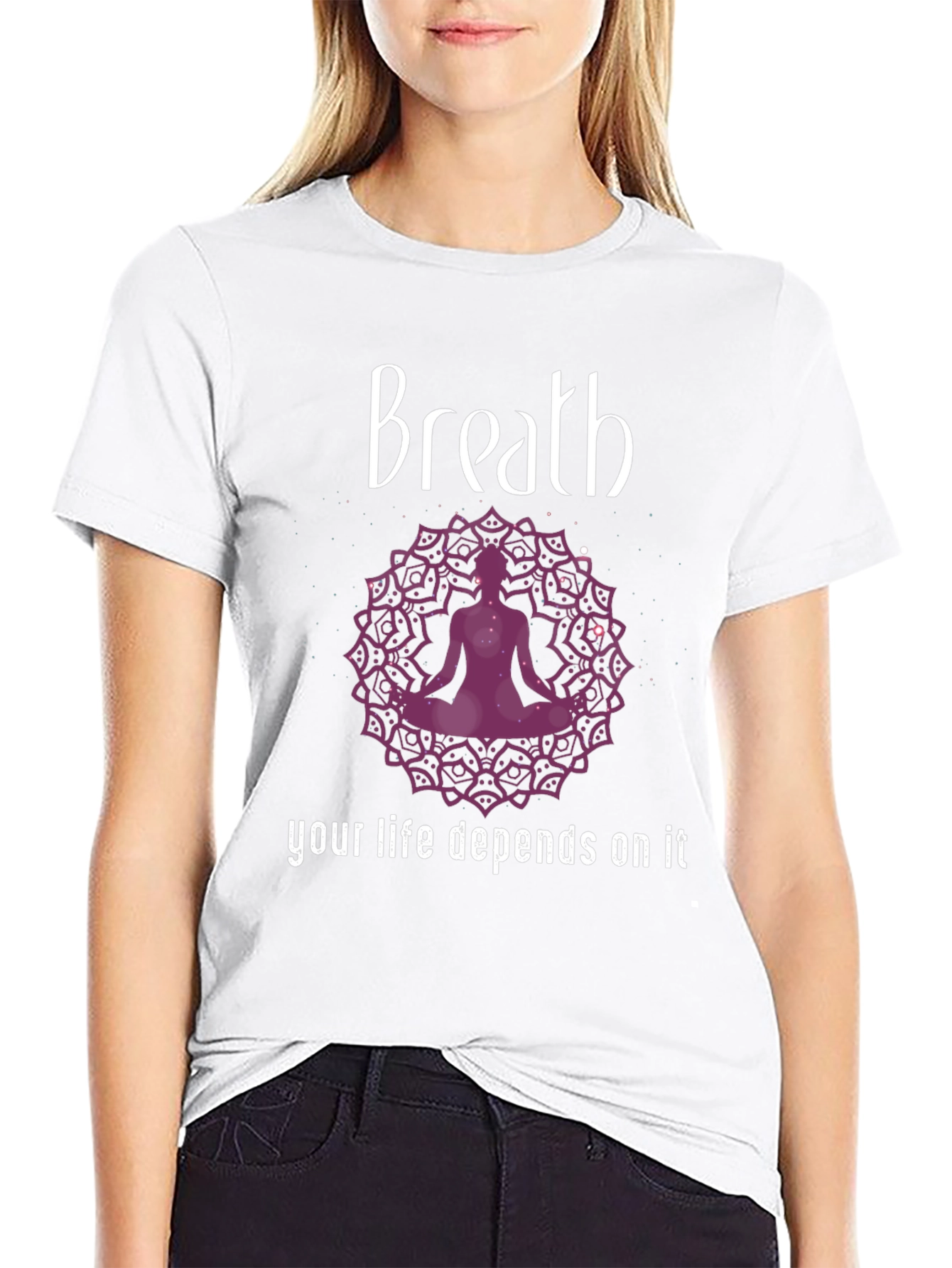 Breath Meditation T-Shirt - Your Life Depends On It