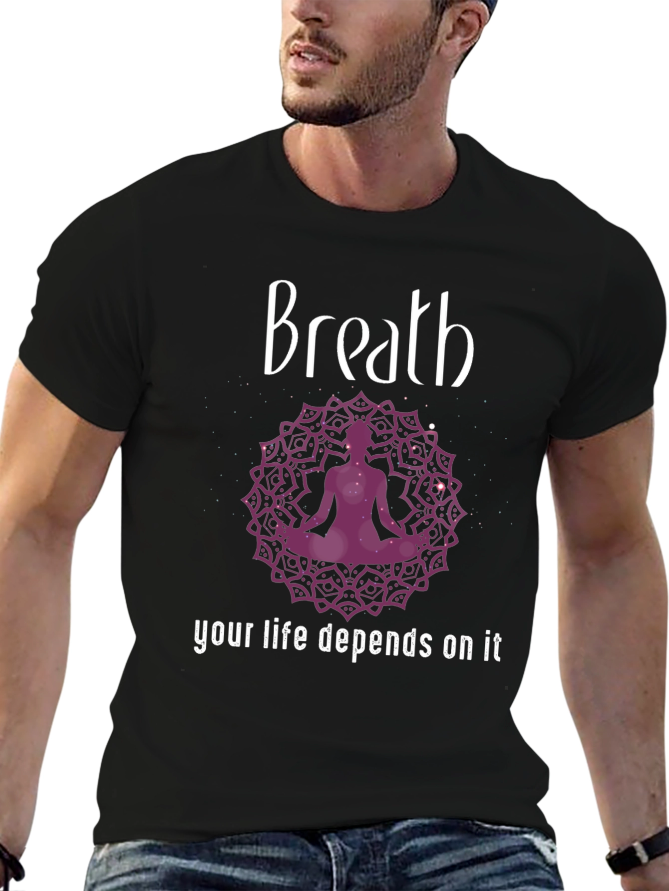 Breath Meditation T-Shirt - Your Life Depends On It