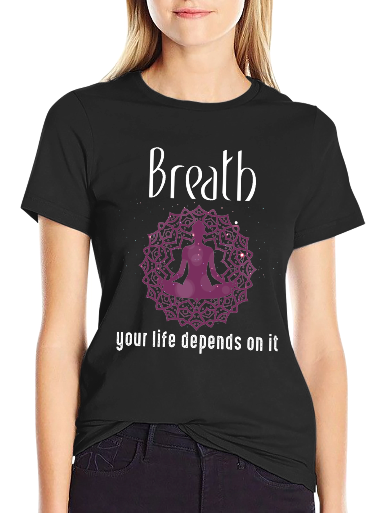 Breath Meditation T-Shirt - Your Life Depends On It