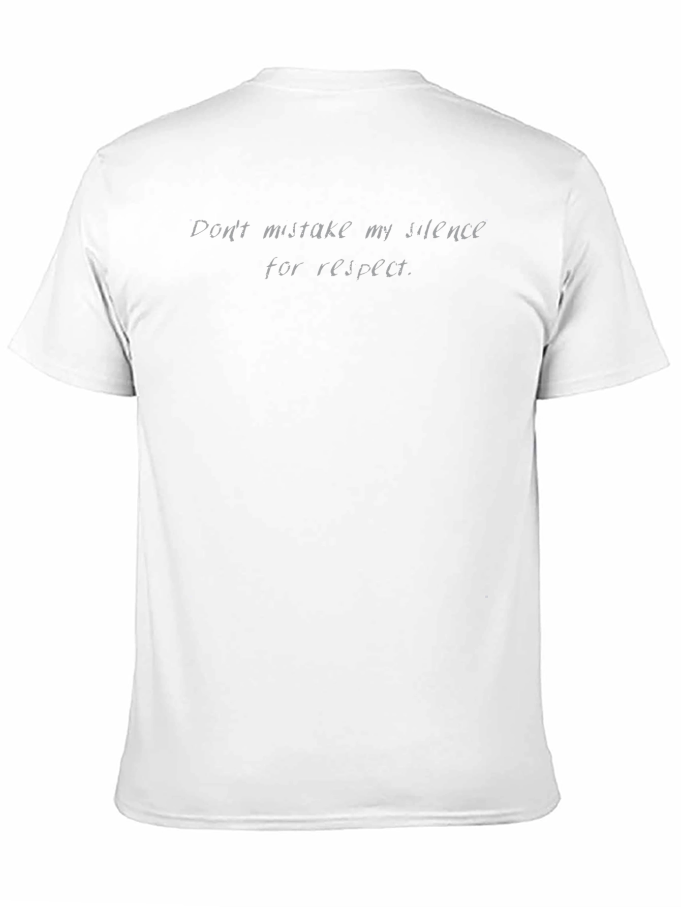 Silence Isnt Respect Graphic Tee - Mens Black T-Shirt